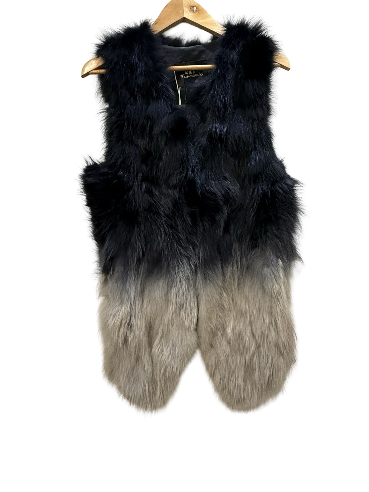 Qusimansha Fur Black Vest 2XL