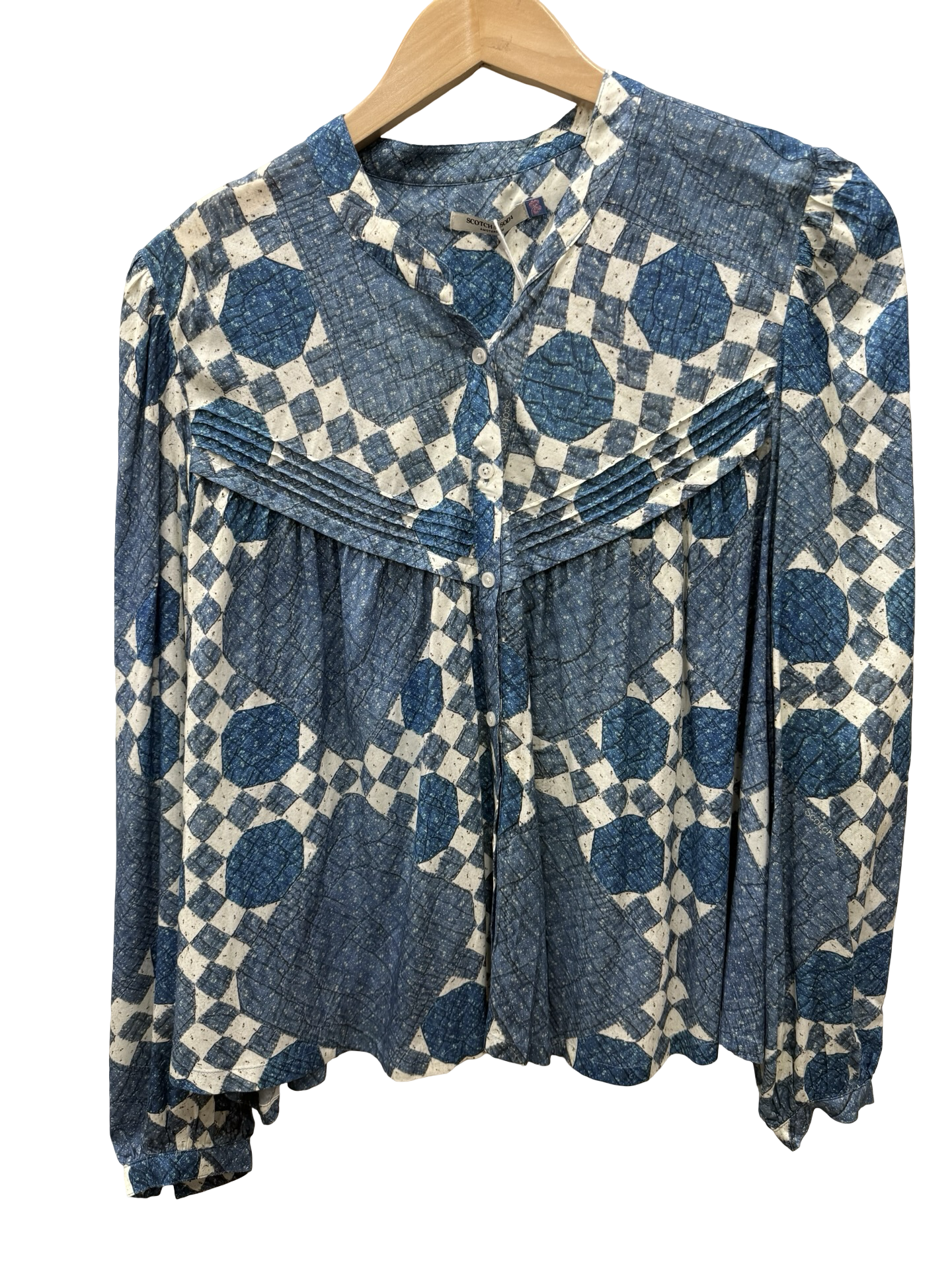 Scotch & Soda Blue Shirt 42 NWT