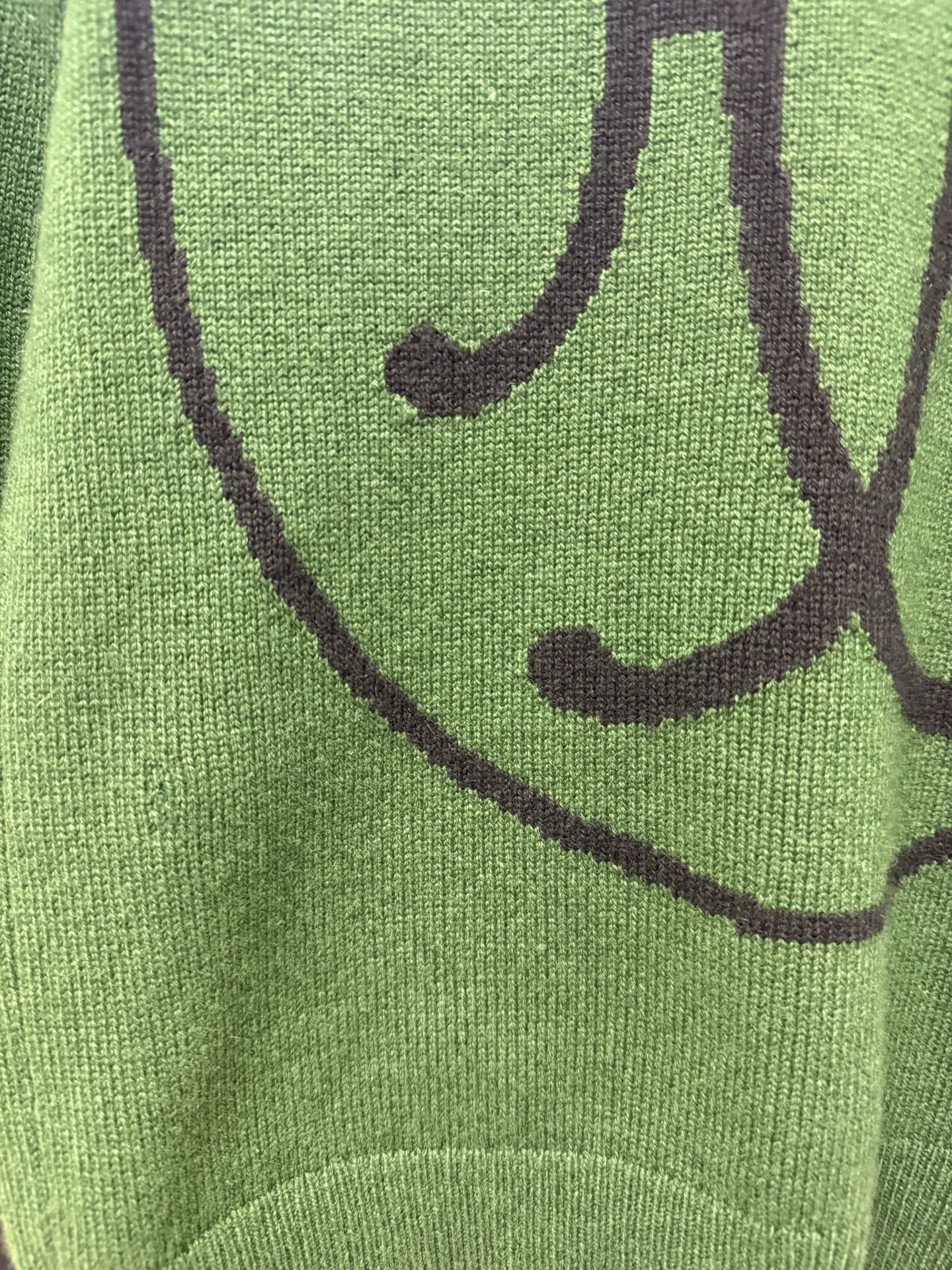 Hermes Green Knit Jumper AS IS 34