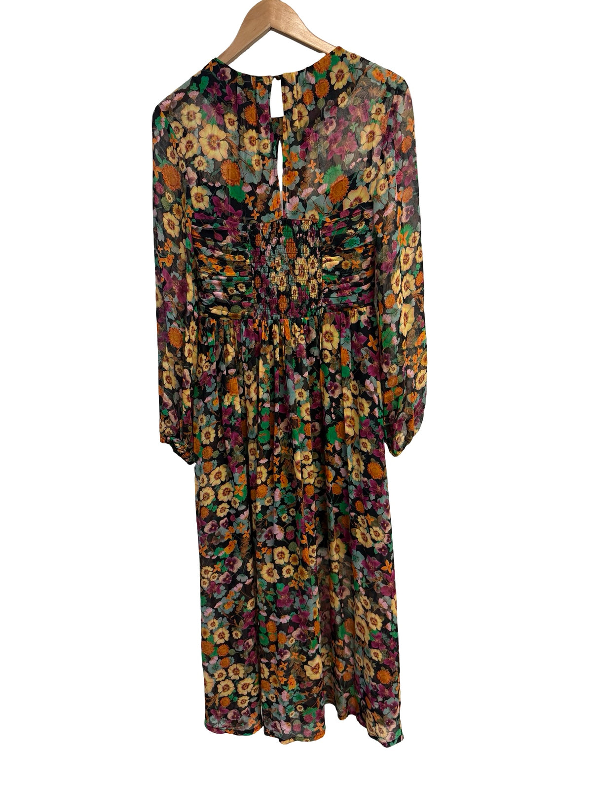 Husk Multi Floral Long Sleeve Dress 8 BNWT