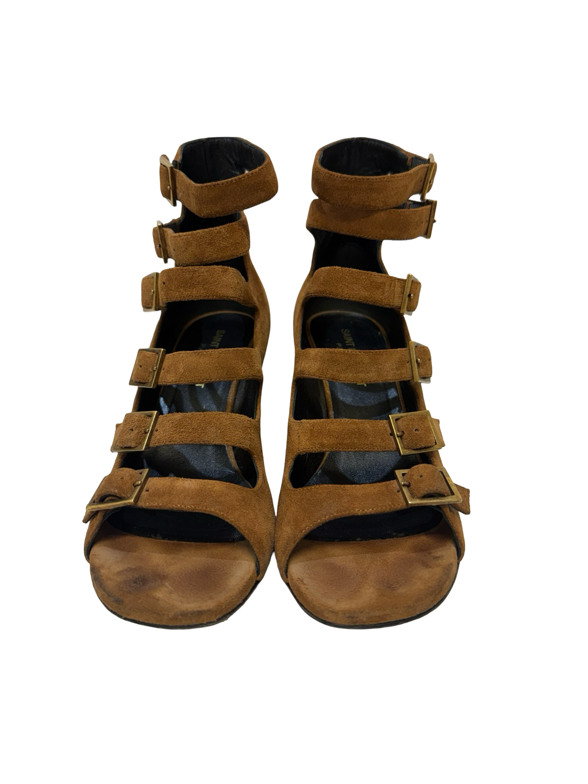 Yves Saint Laurent Tan Suede Sandals 36.5