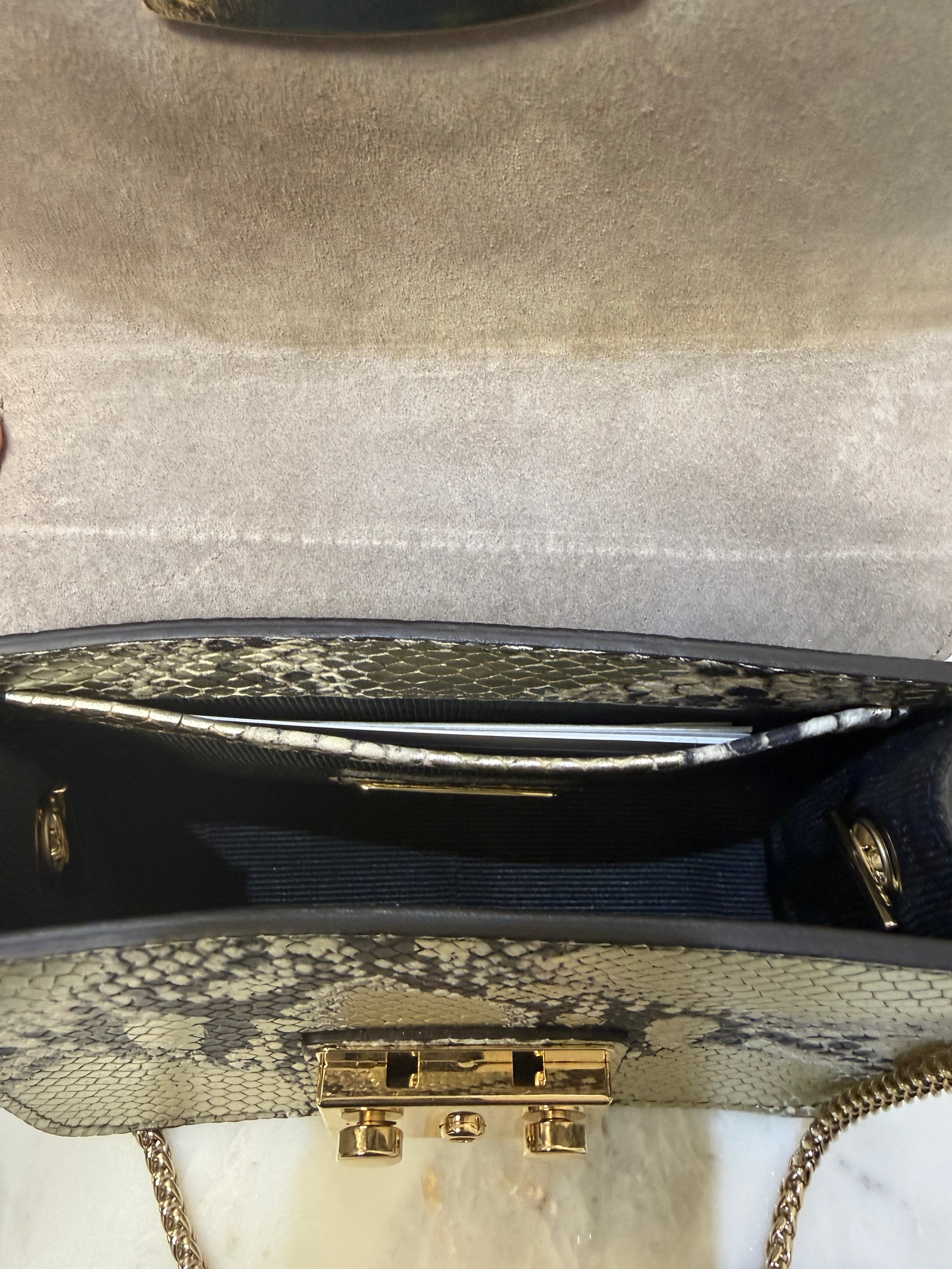 Furla Snakeskin Crossbody Bag