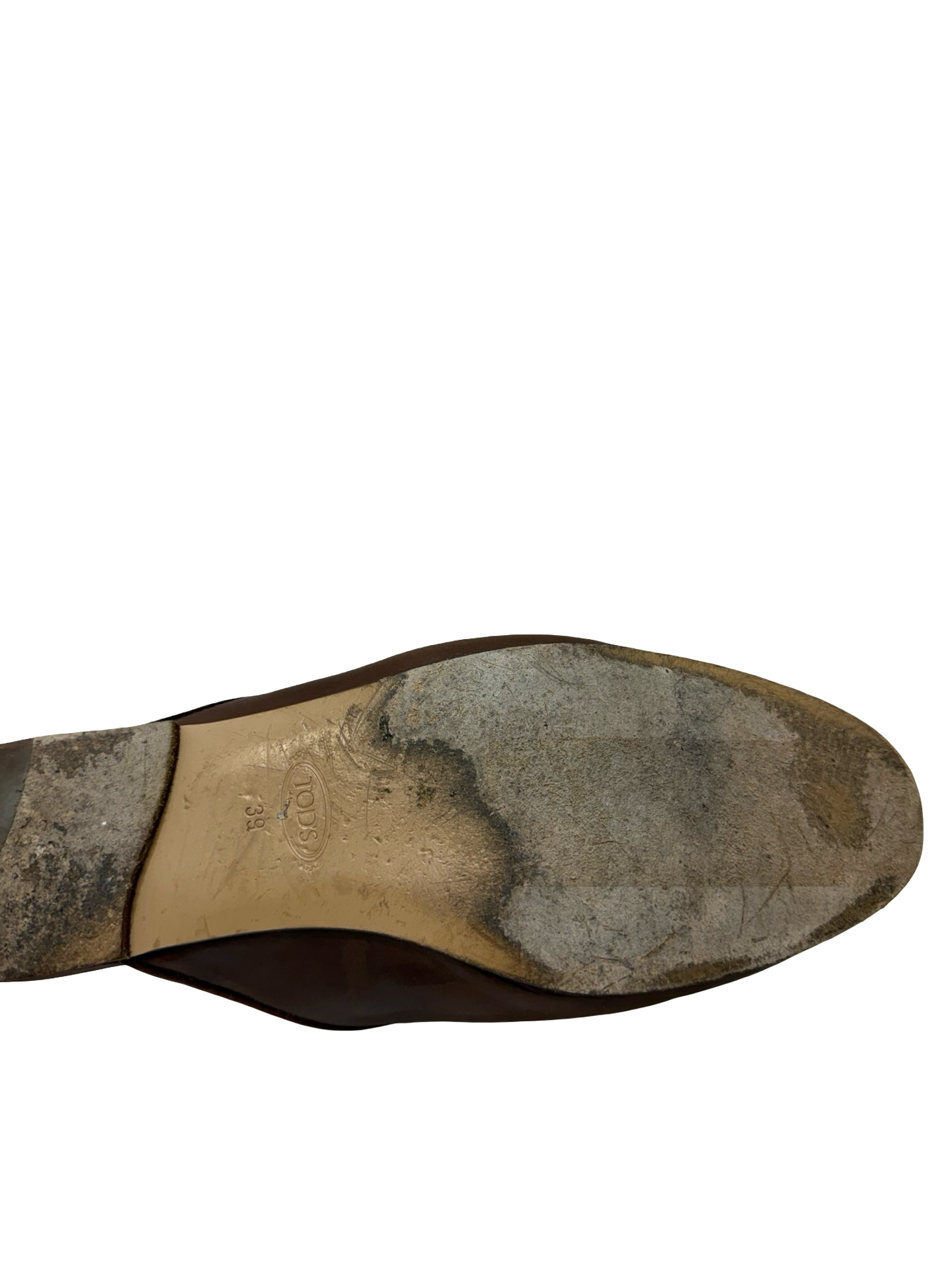 Tods Brown Leather Loafer 39