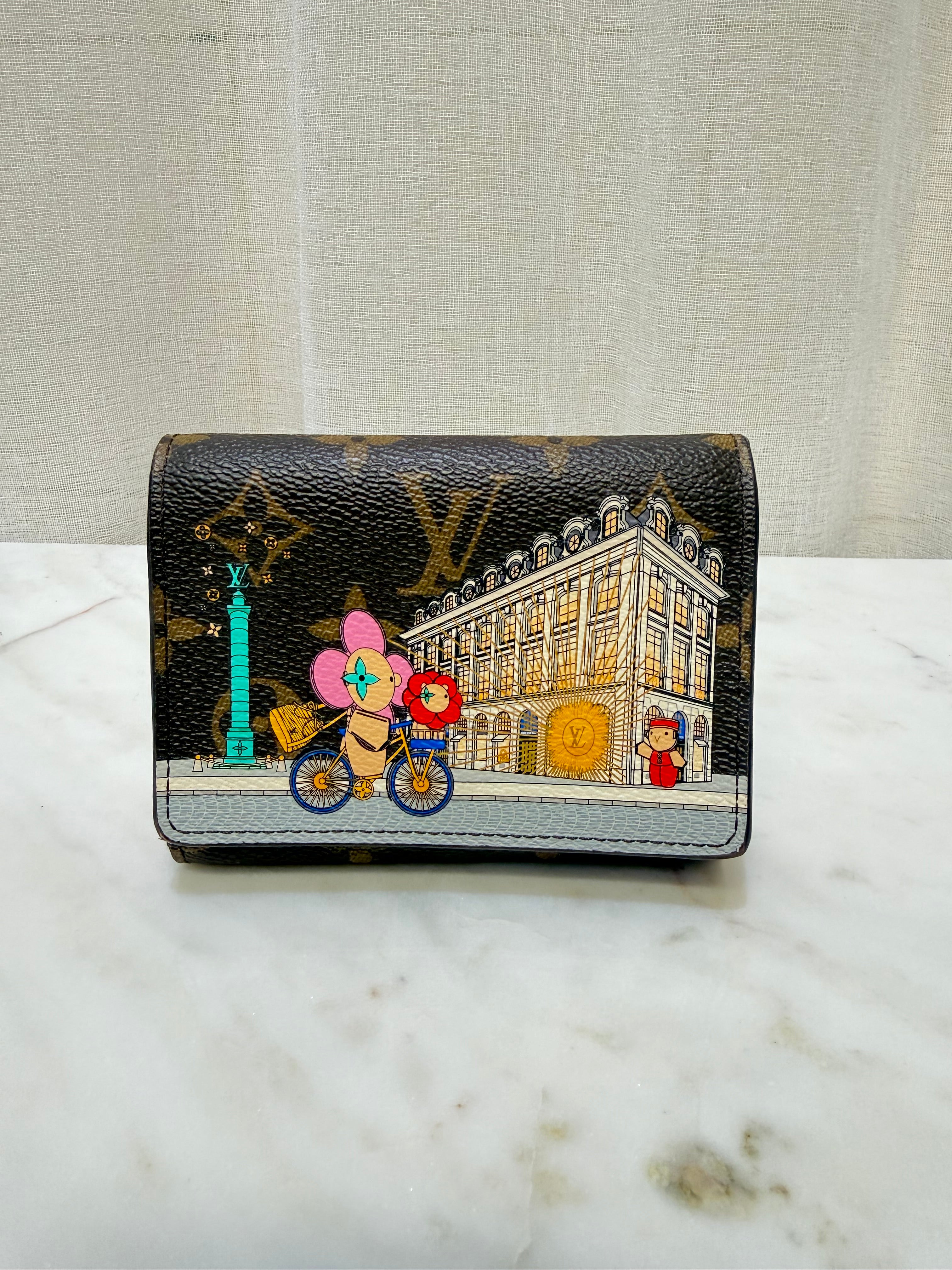 Louis Vuitton Brown/Pink Leather Wallet