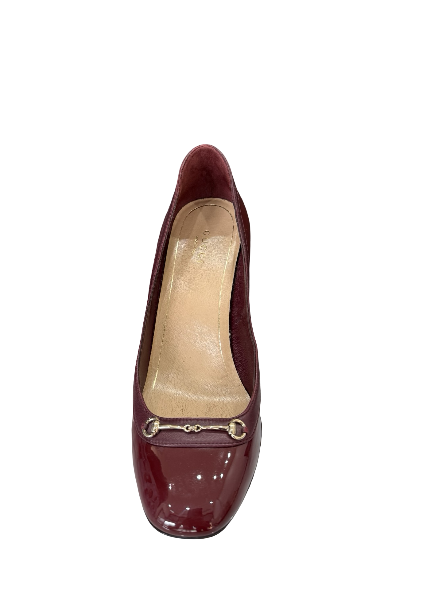 GUCCI Burgundy Heel 37