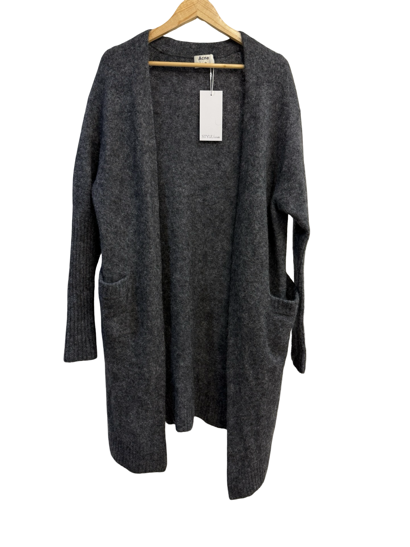 Acne Studios Grey Wool Cardigan L