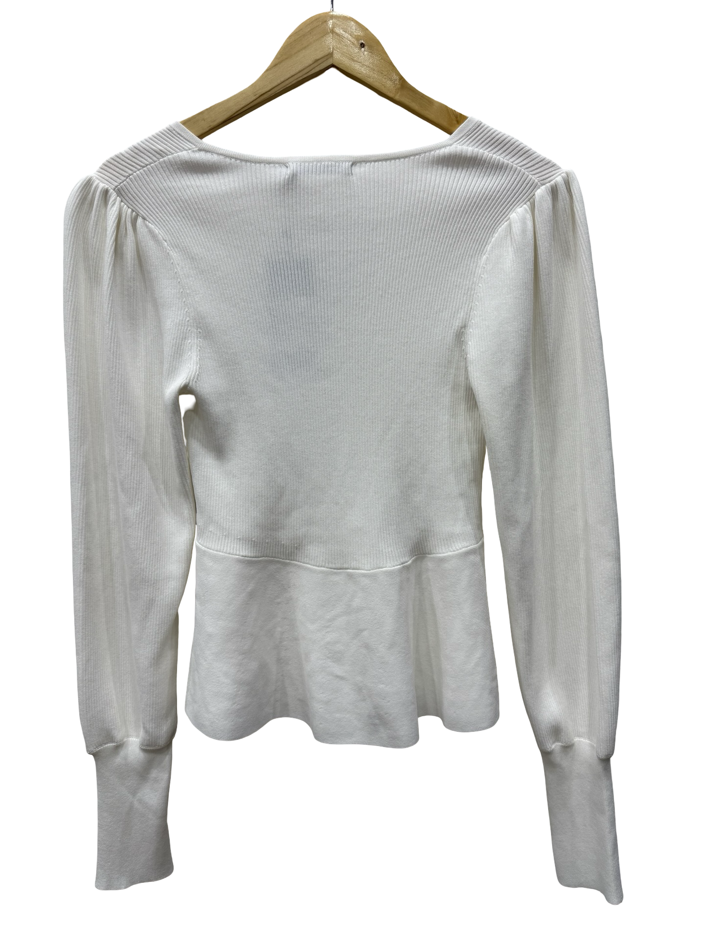 Portmans White Peplum Top M