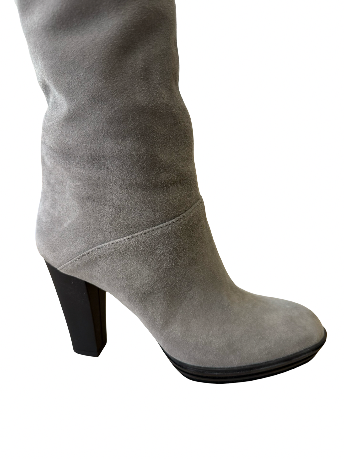 Hogan Grey Suede Boots 38.5 WB