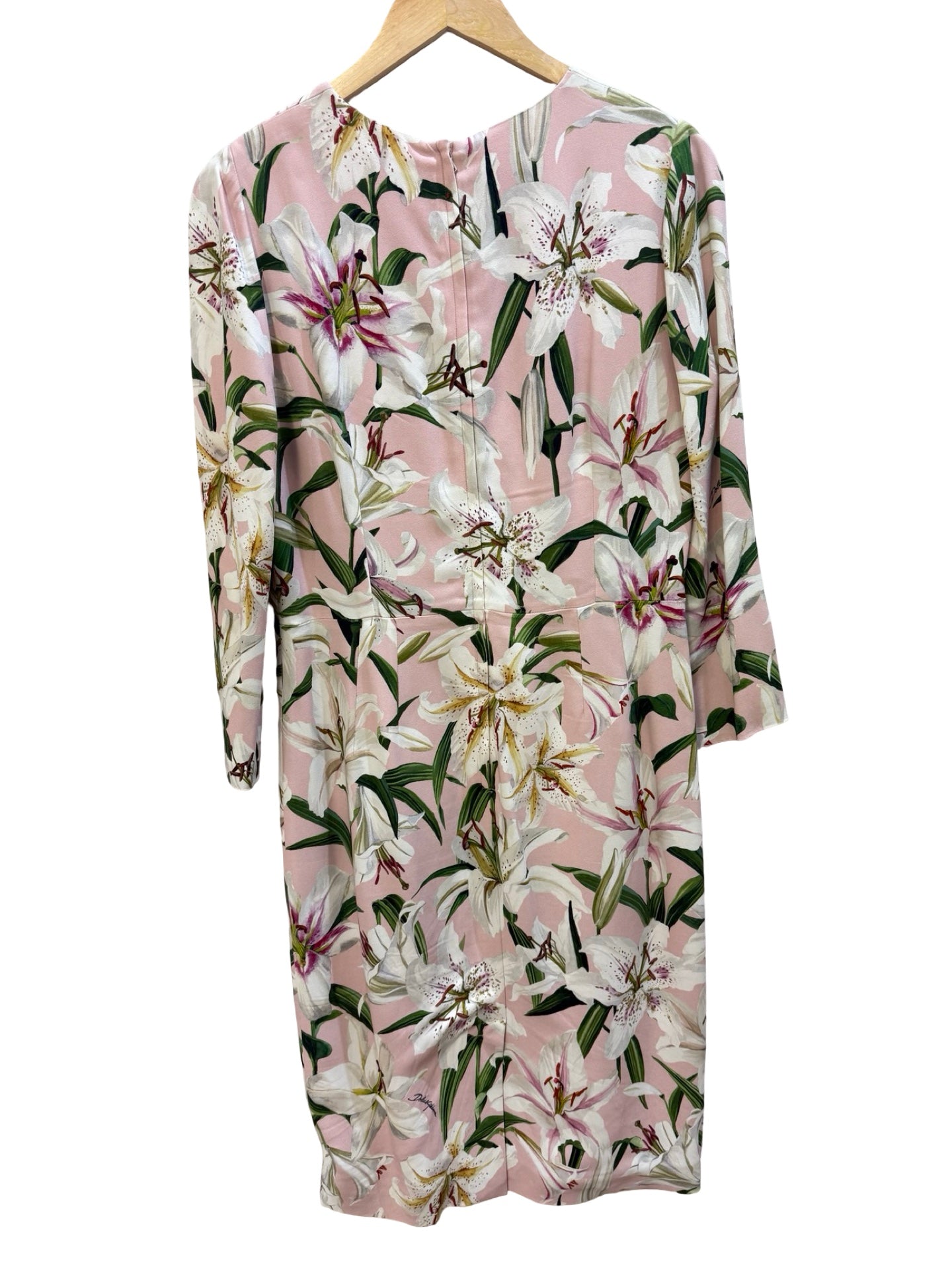 Dolce & Gabbana Pink Lily Dress 44