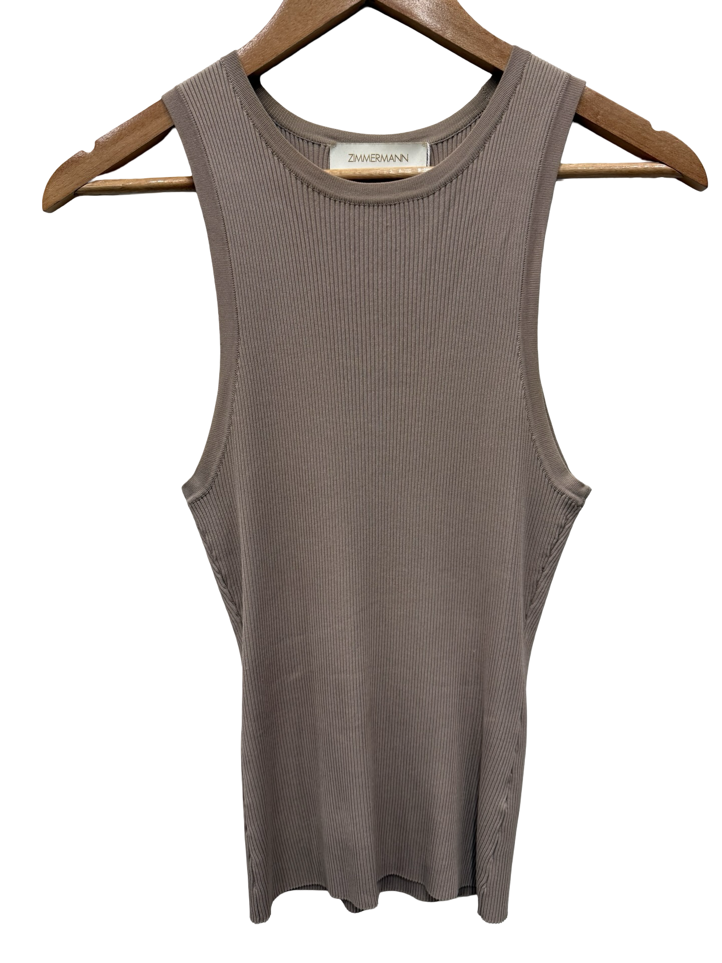 Zimmermann Brown Ribbed Top 0