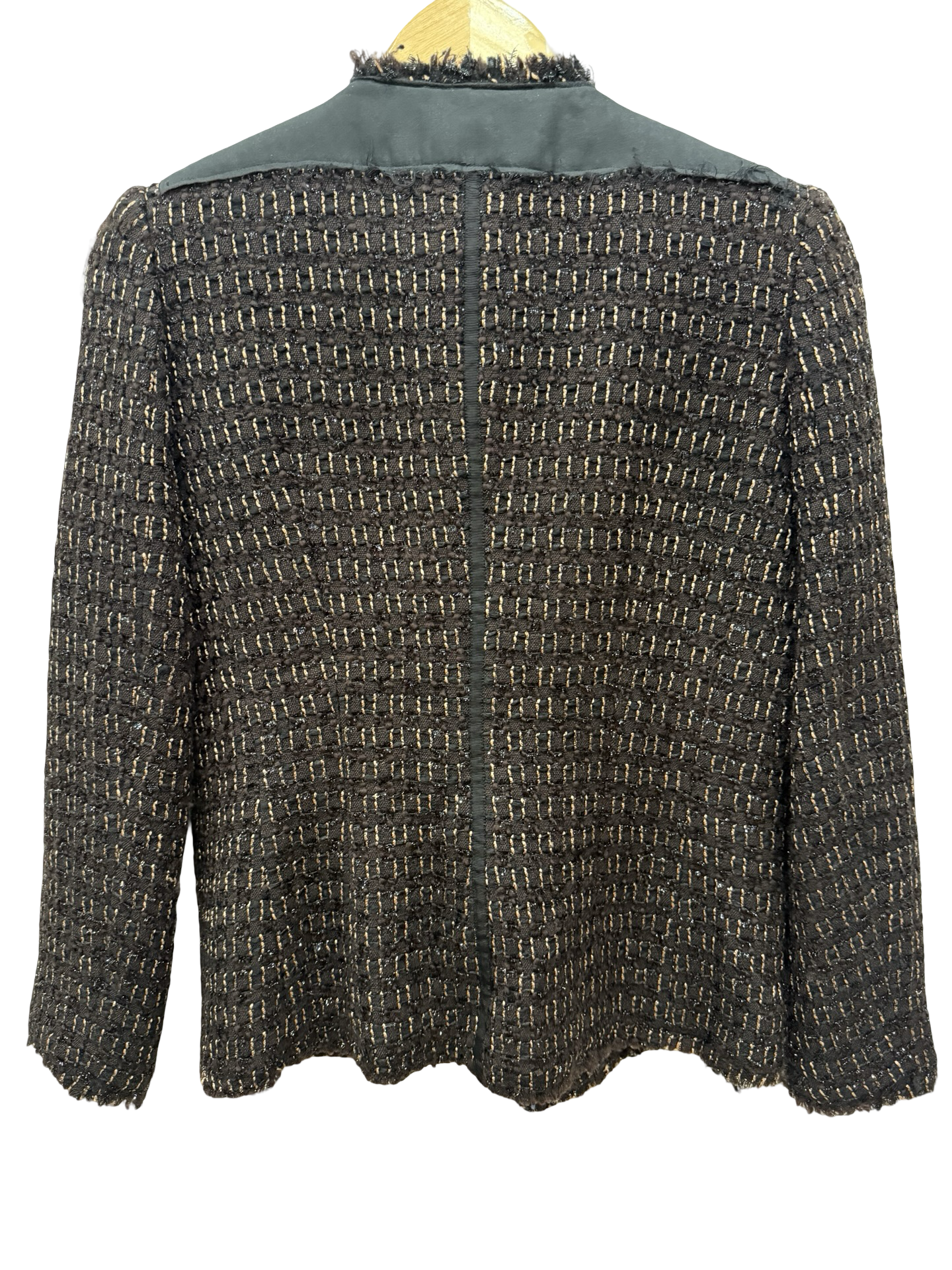 Lisa Ho Black Tweed Blazer 12