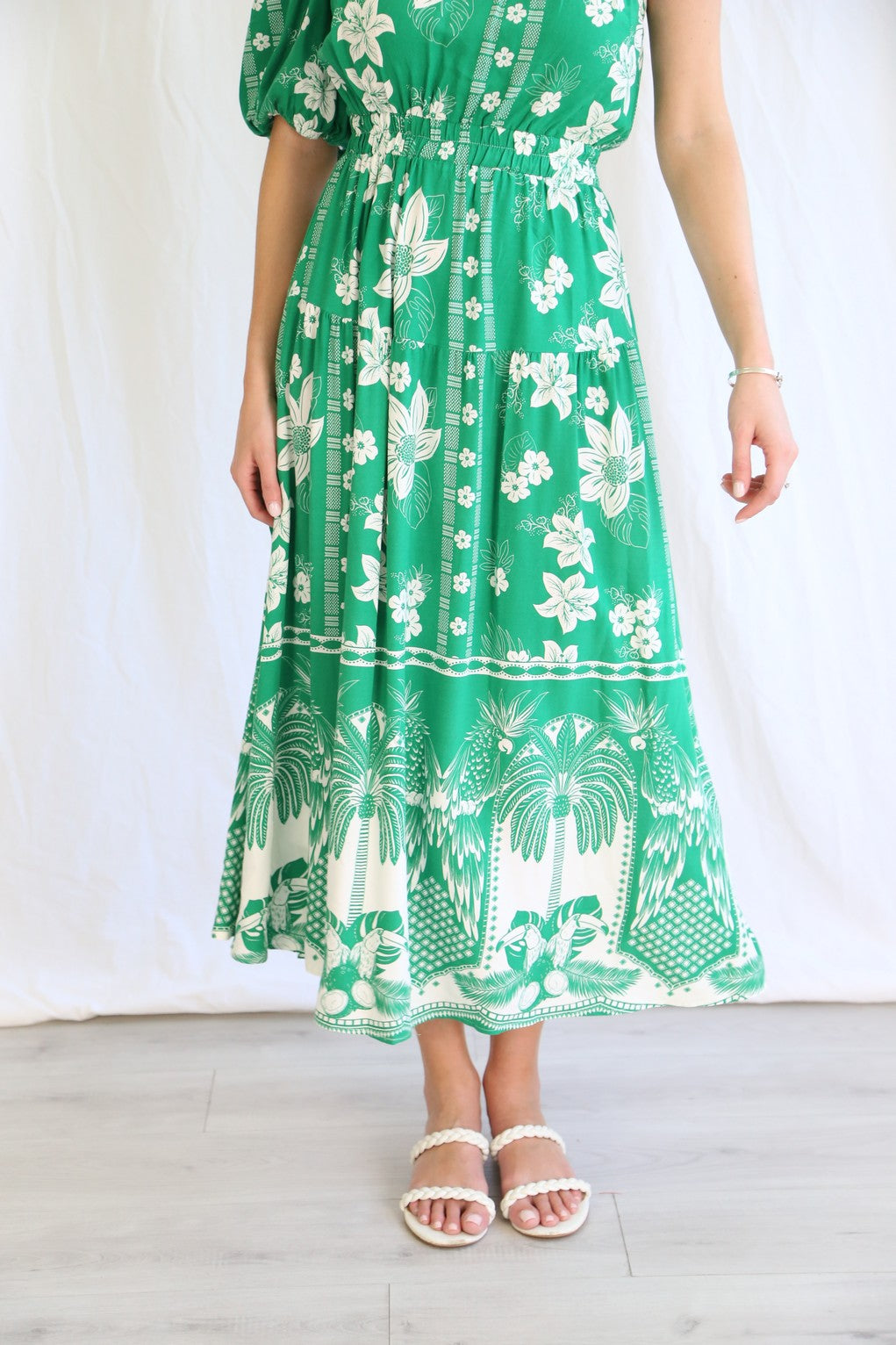 Tropic Green One Shoulder Dress