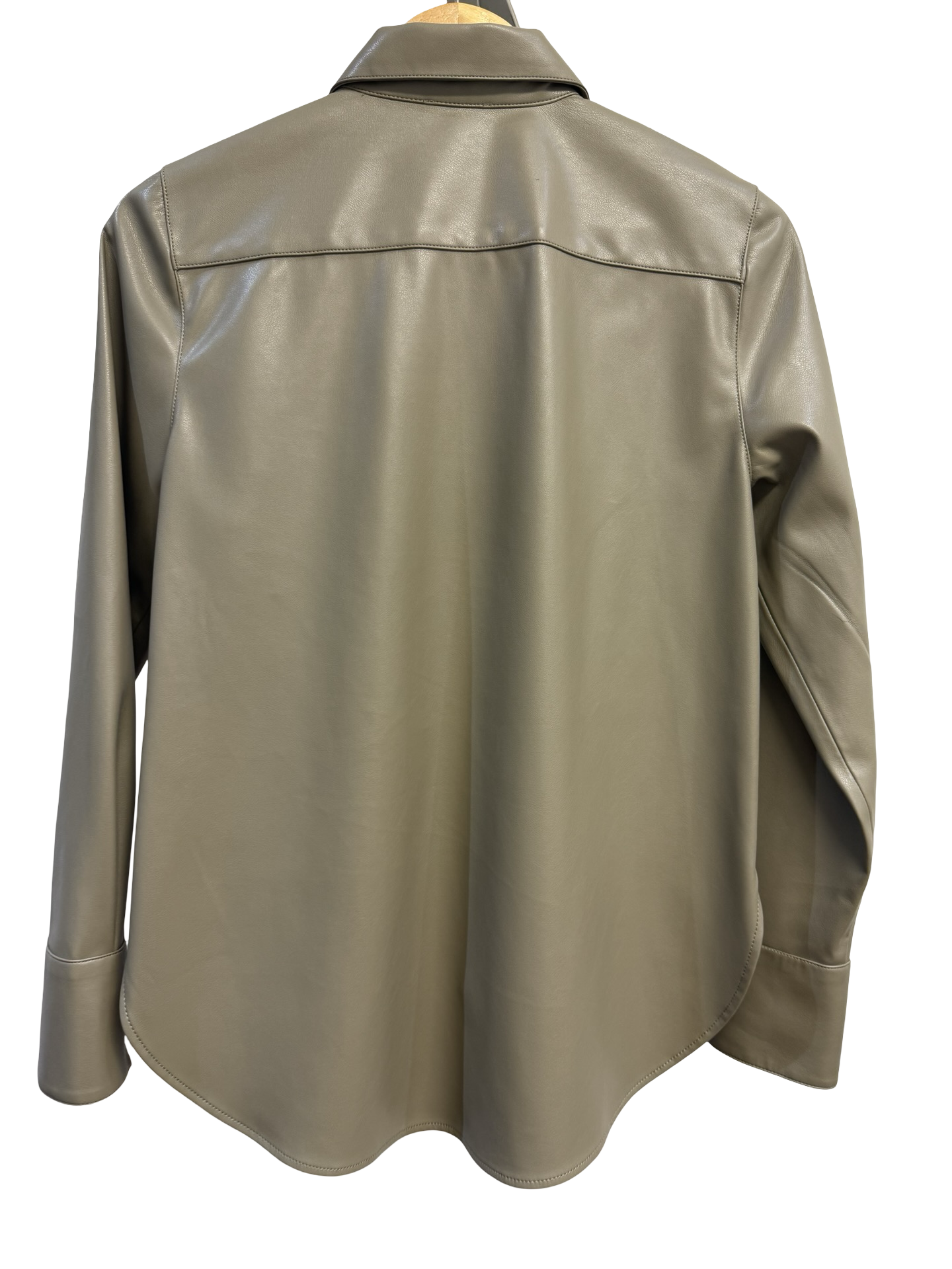 Trenery Clove Polyurethane Shirt 8 BNWT