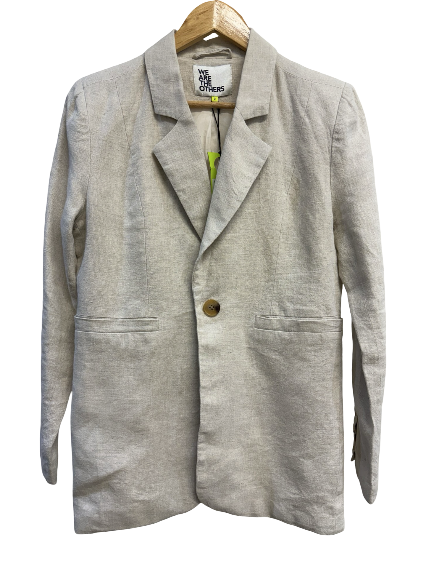 We Are The Others Stone Linen Blazer 2 BNWT