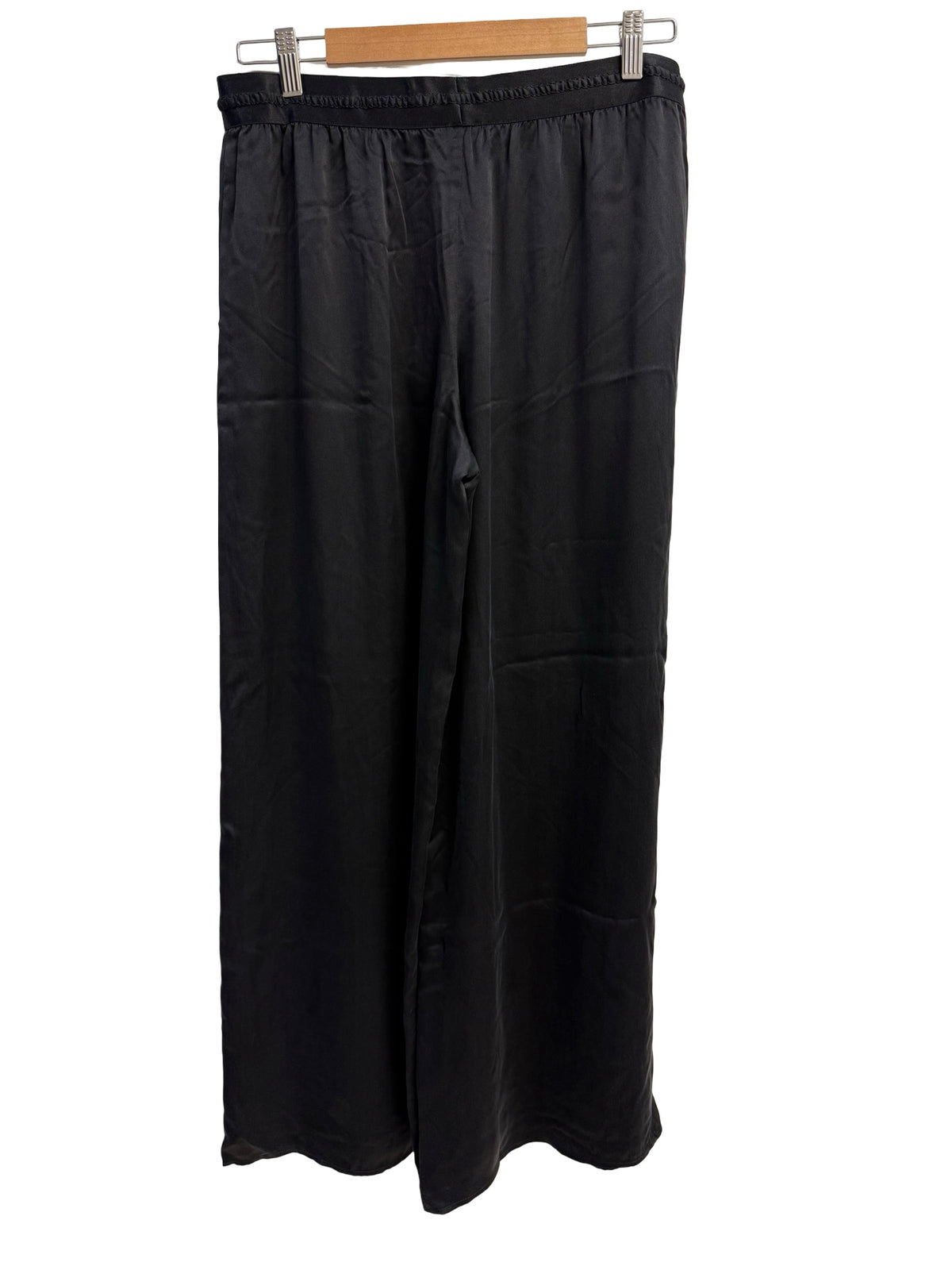 Flannel Black Silk Pants 2
