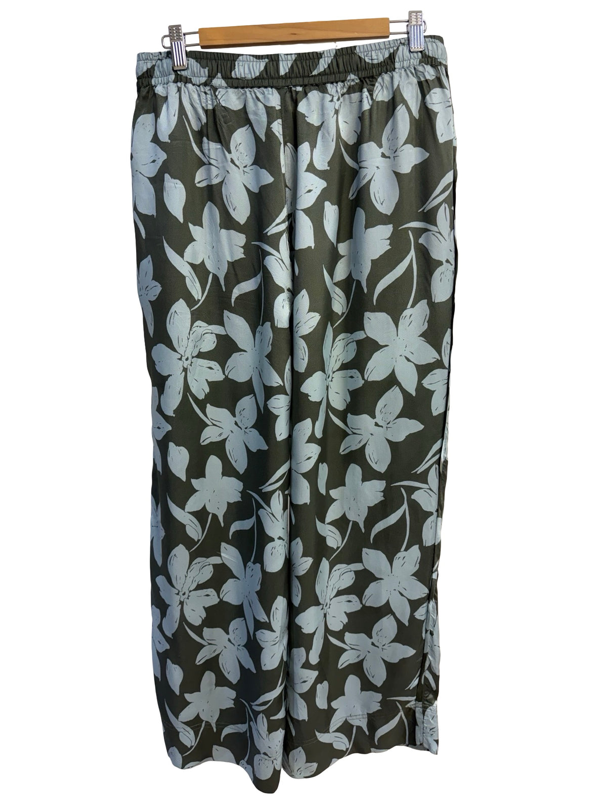 Lee Mathews Blue/Green Silk Pants 3