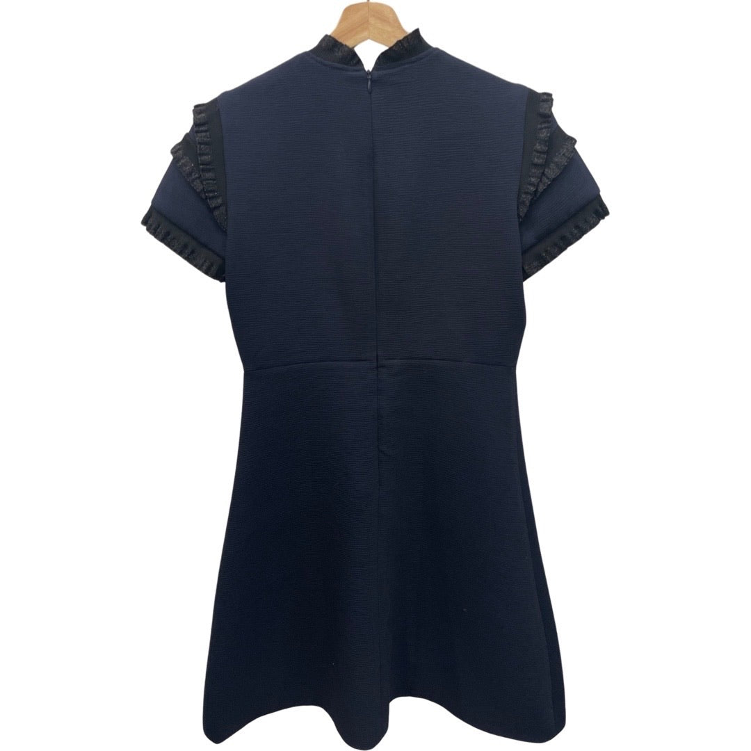 Sandro Blue/Blk Dress 10