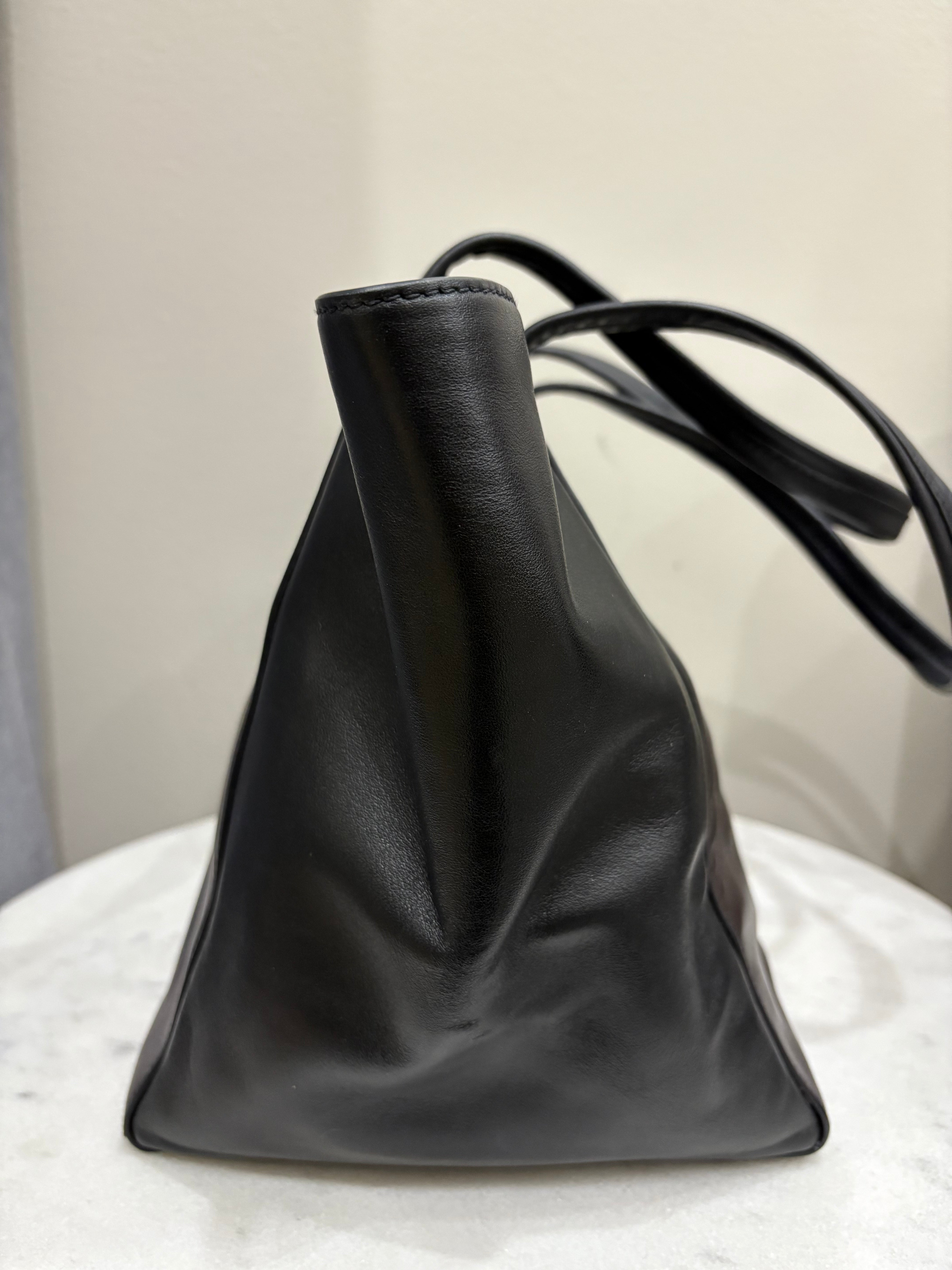 Prada Calf Tote Black/ Brown Bag