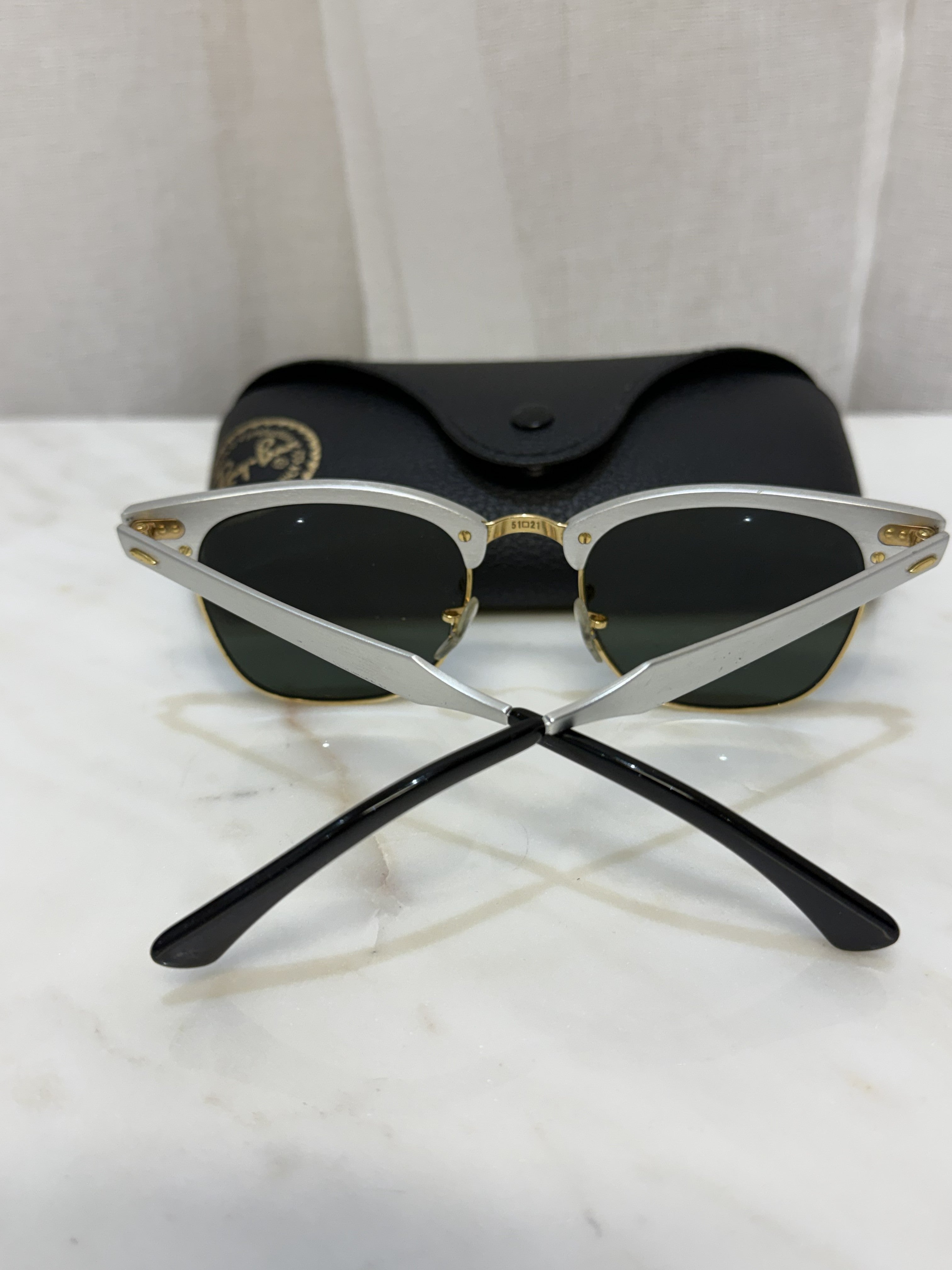 Rayban Gold/Blue Tint Sunglasses WC