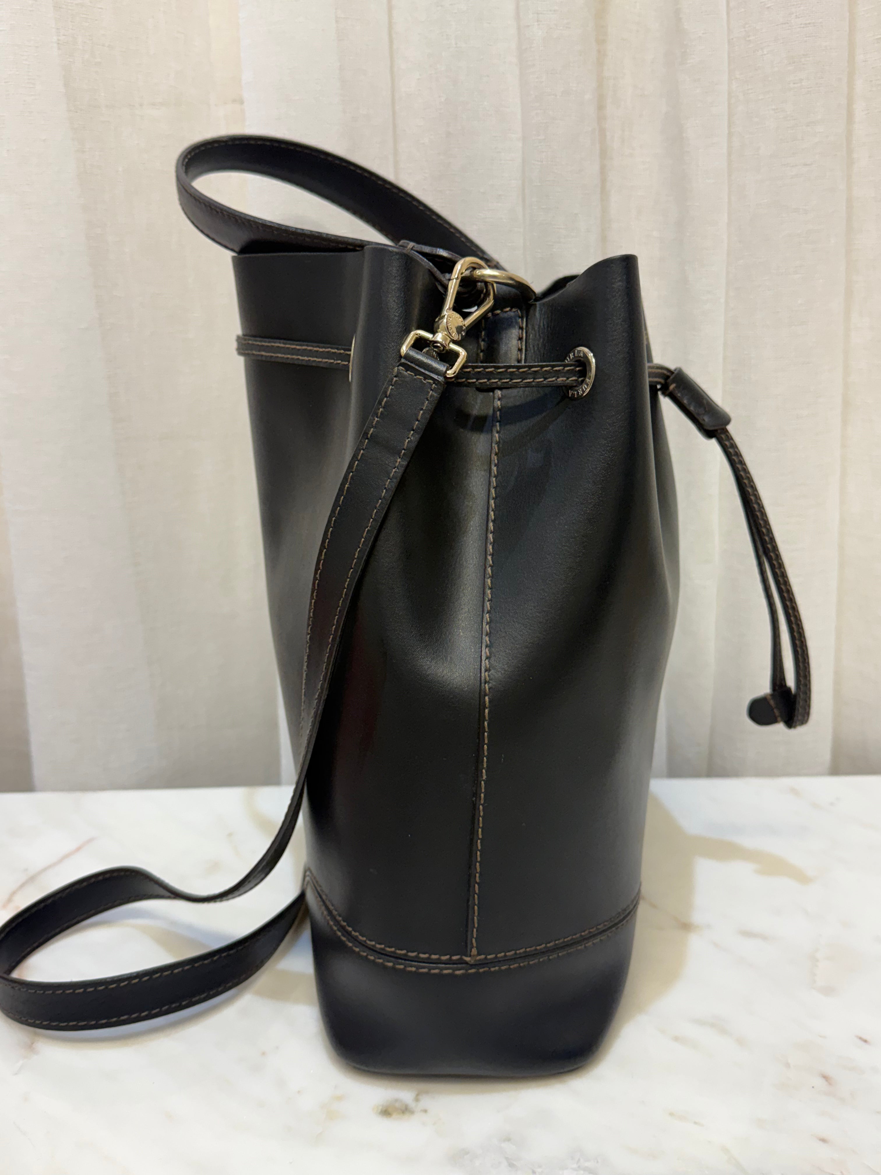 Furla Black Bucket Bag