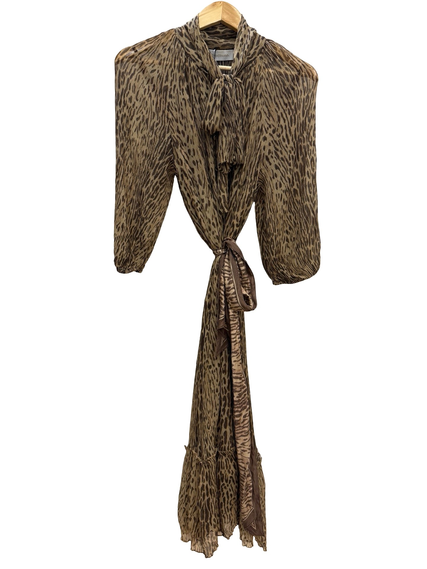 Zimmermann Leopard Print Silk Dress 3
