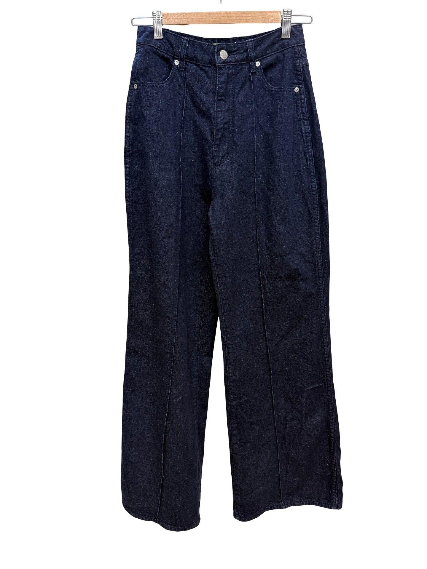 Rollas Dark Blue Flare Jeans 8