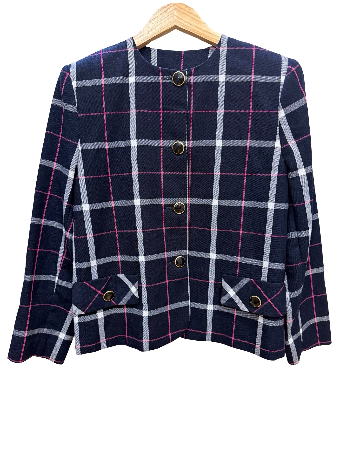 Discovery Navy Tartan Blazer 10
