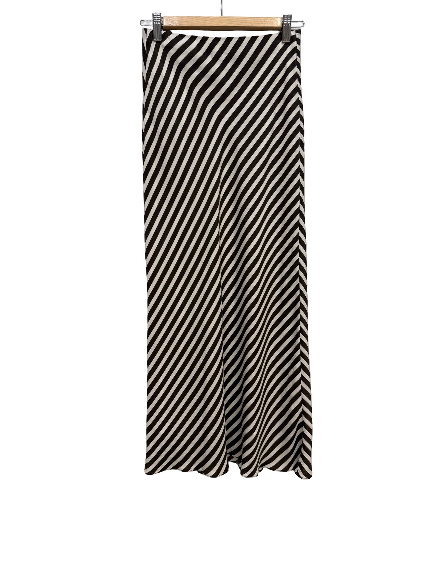 Witchery Brown Stripe Skirt 8