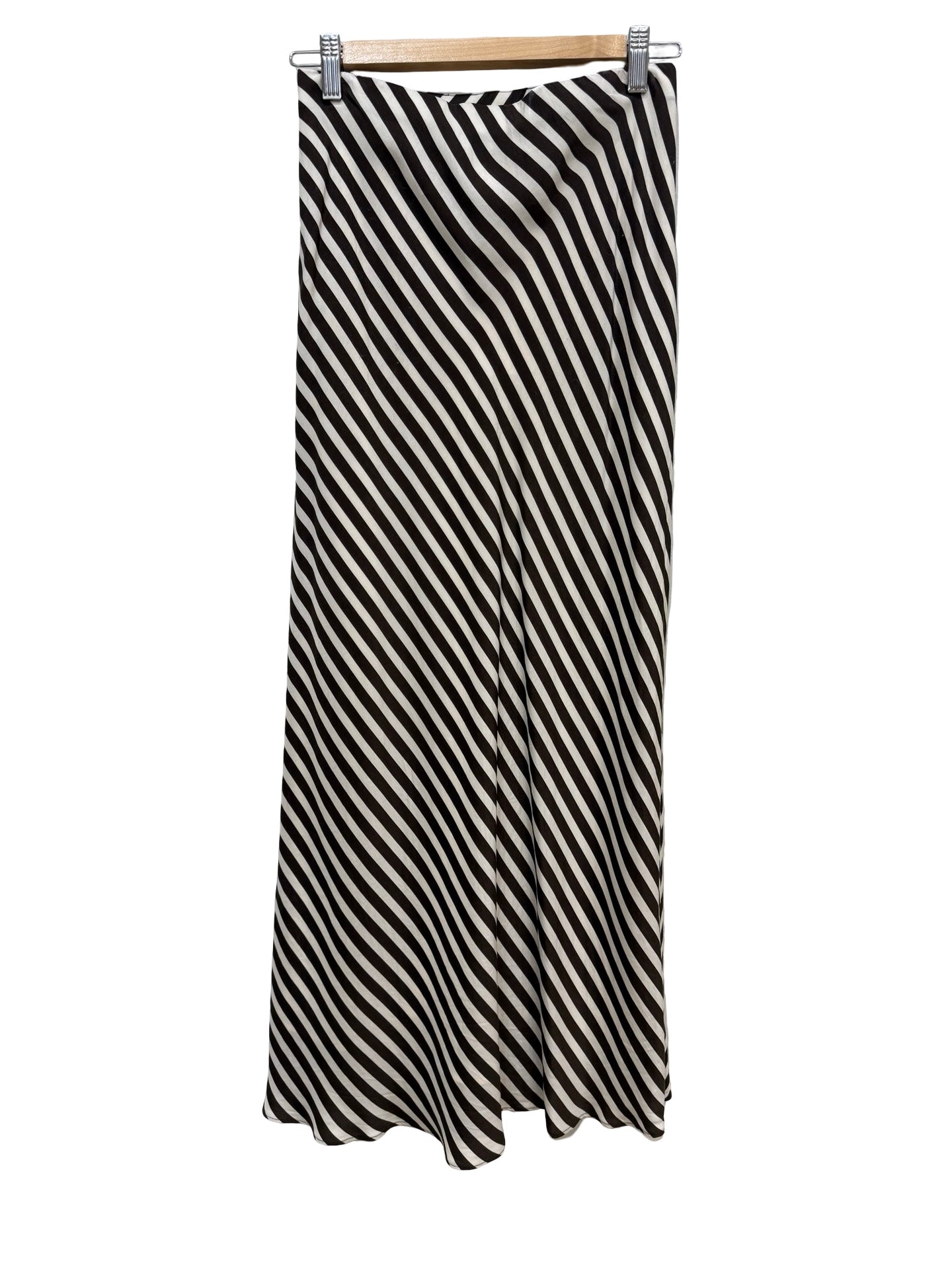 Witchery Brown Stripe Skirt 8