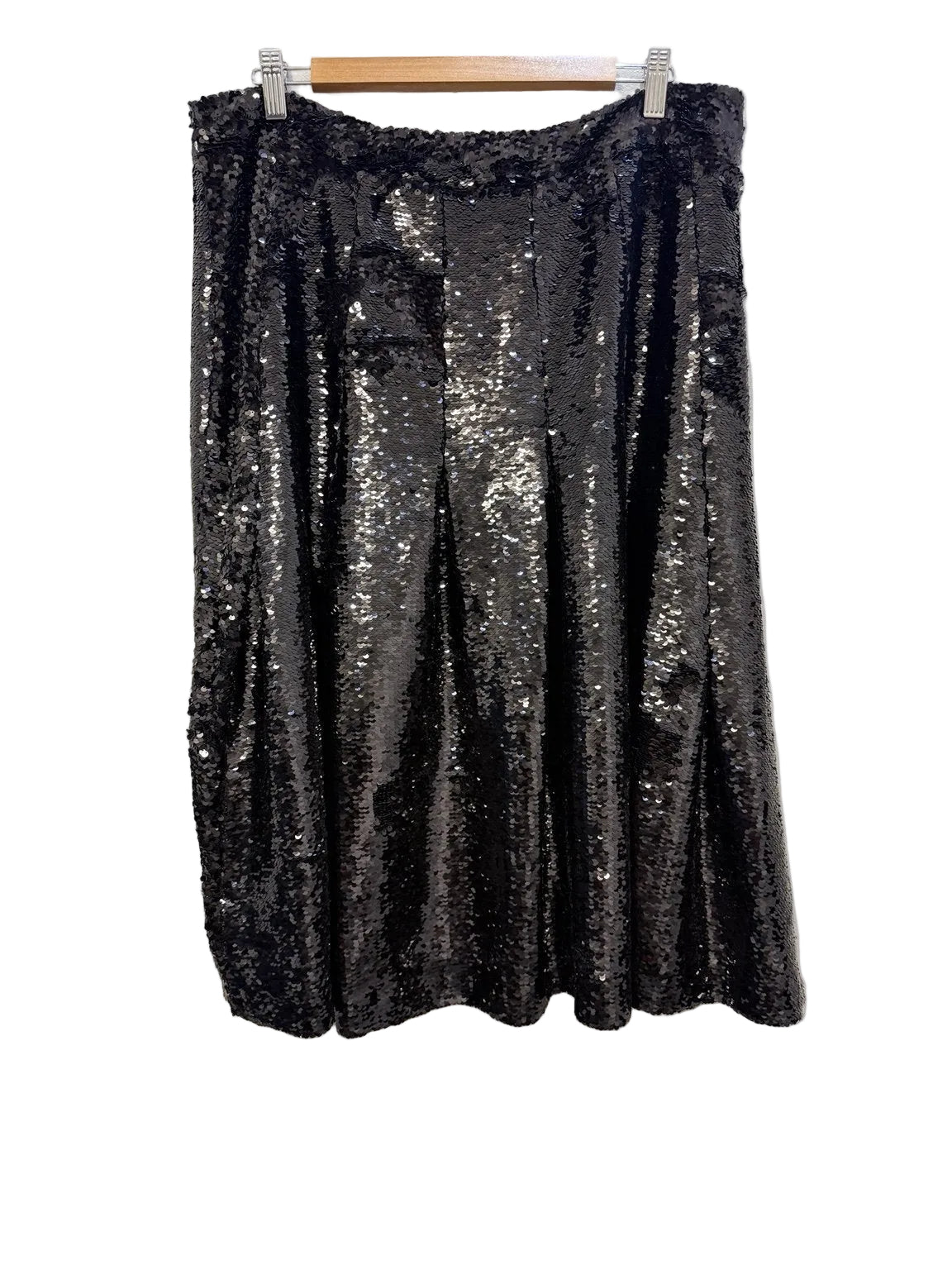 Simone Rocha Black Sequin Skirt front