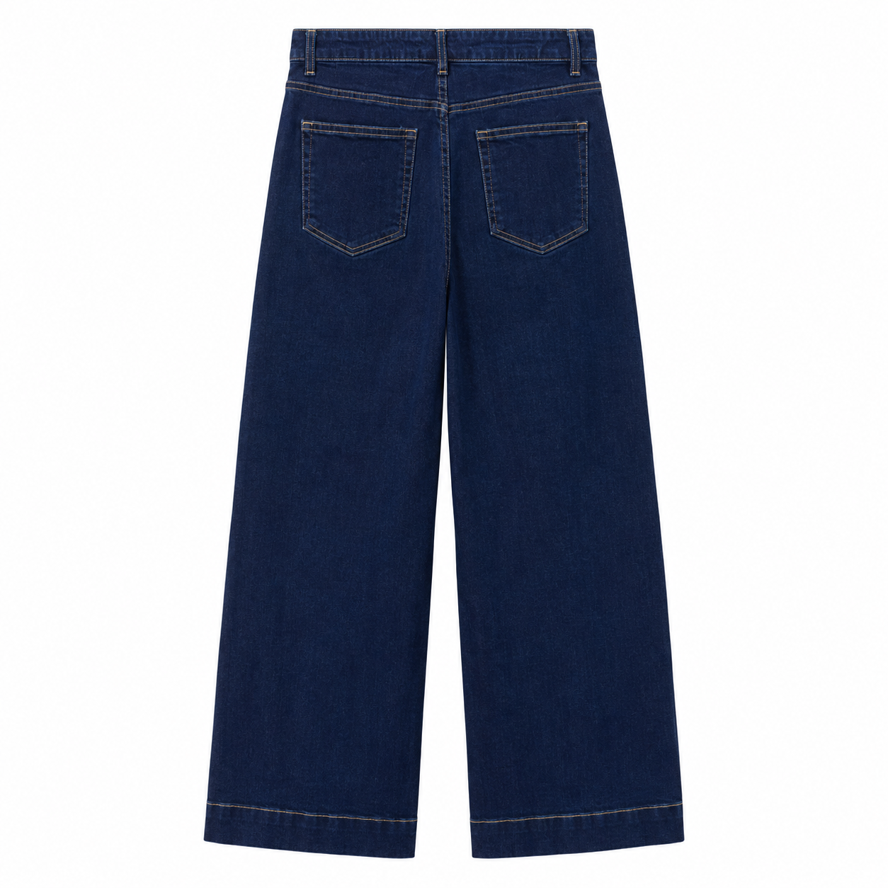 Wakee Dark Blue Wide Leg Jeans Size 8 - back