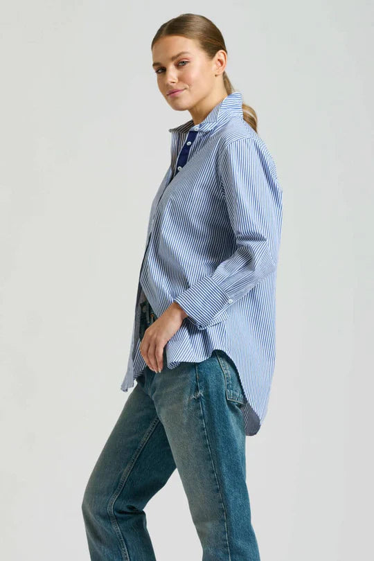 Shirty Blue/White Stripe Shirt