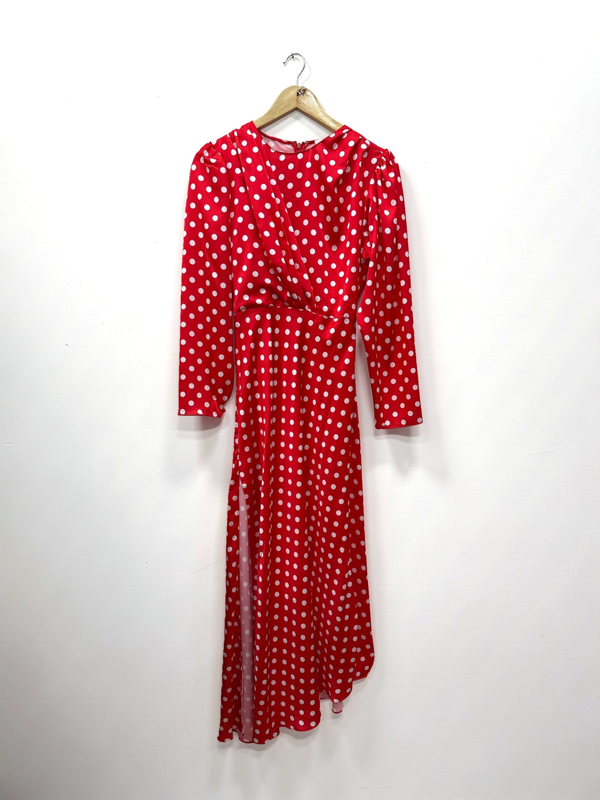 Ronny Kobo Red Polka Dot Dress M