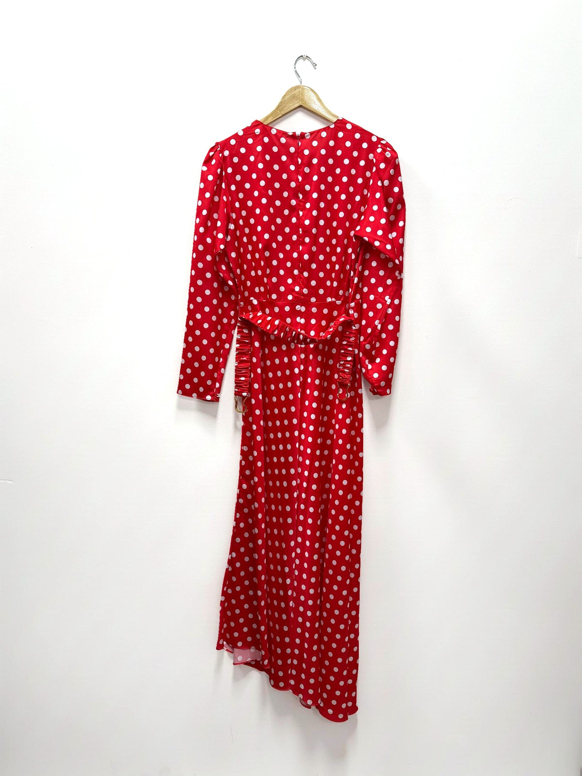 Ronny Kobo Red Polka Dot Dress M
