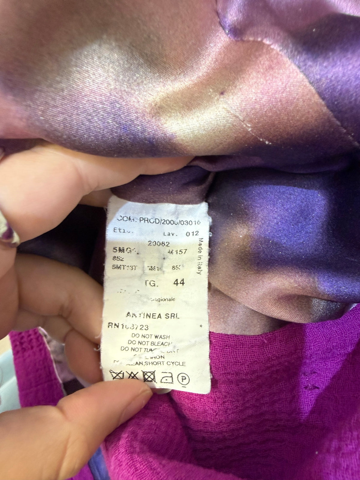 Armani Collezioni Purple Wool Double Breasted Blazer 44
