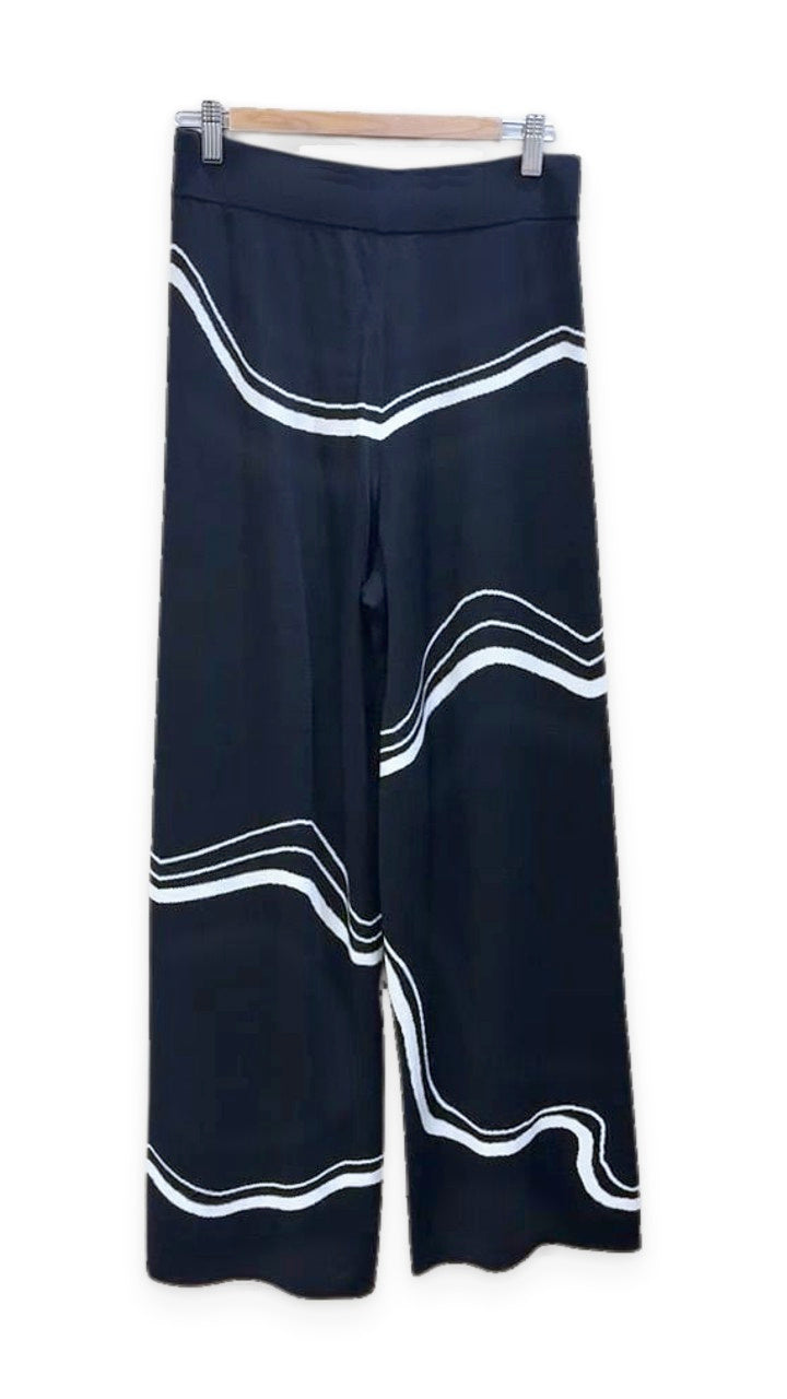 Joseph Ribkoff Black White Pants S