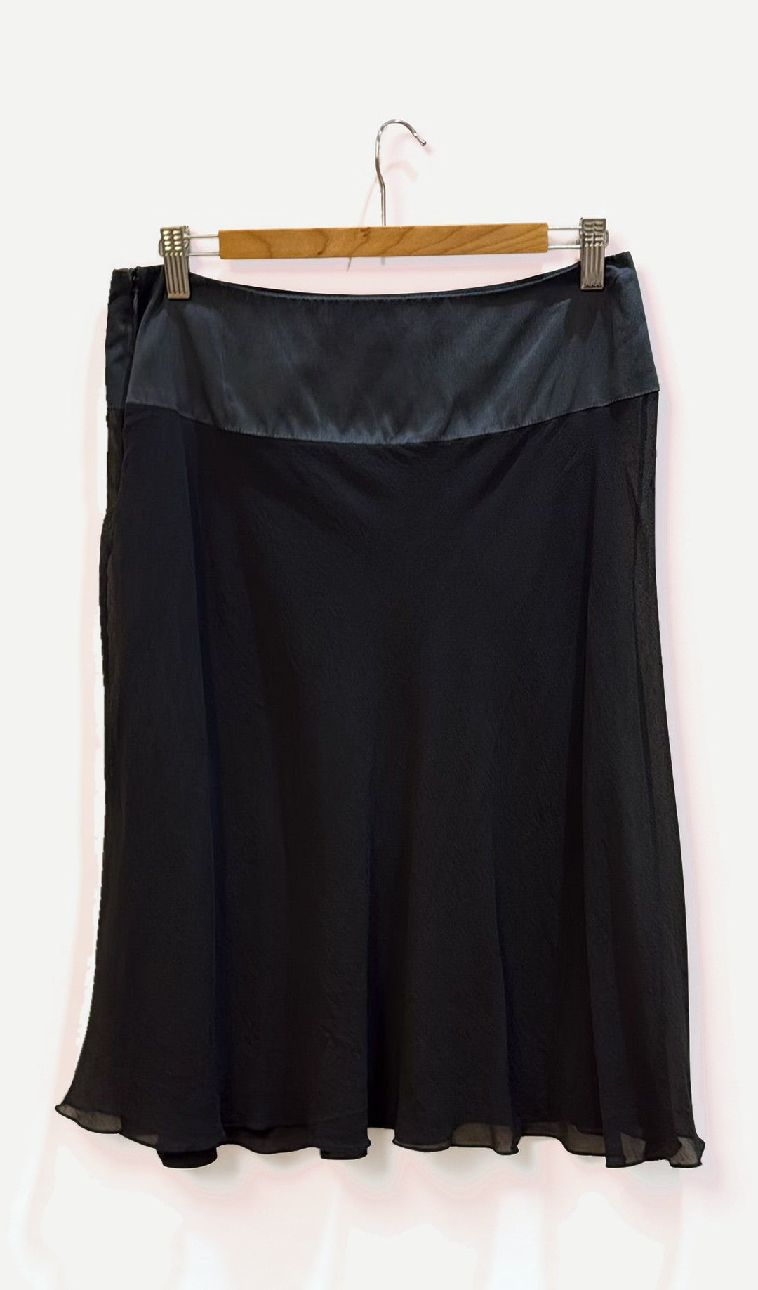 Collette Dinnigan Black Silk Skirt M