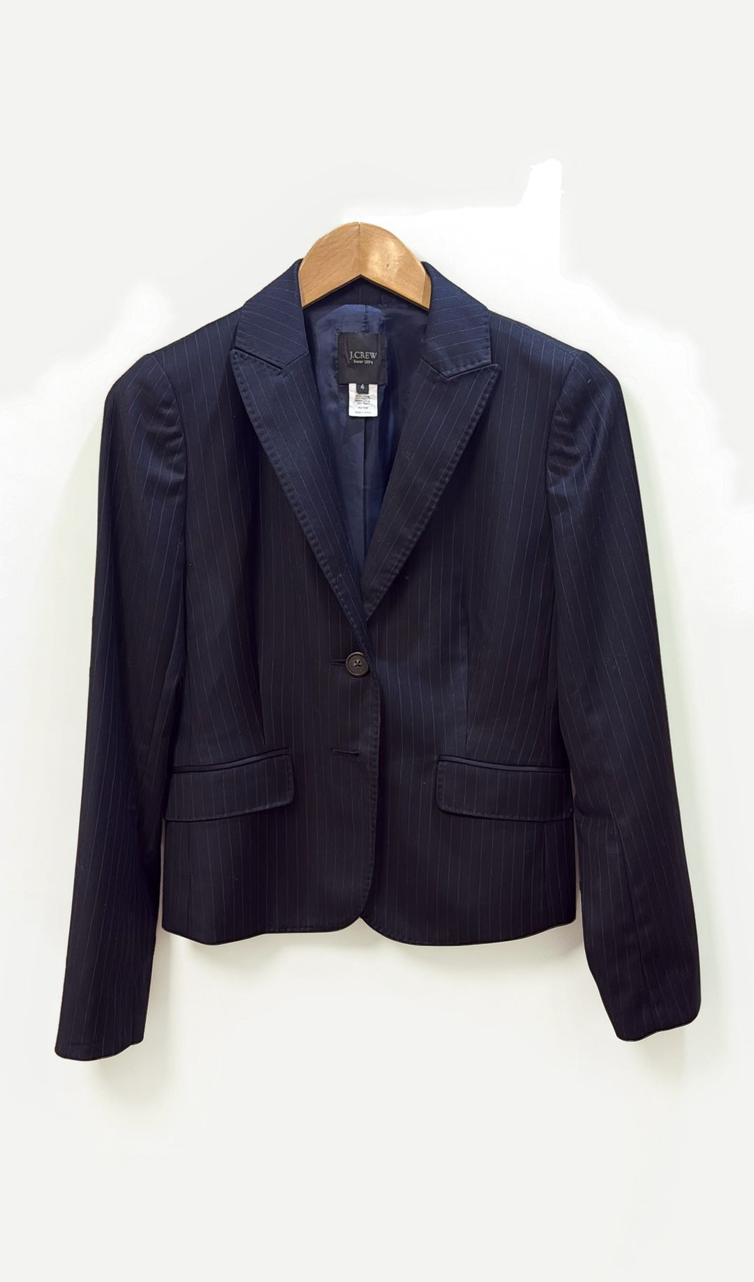 J.Crew Navy Pinstripe Blazer 4