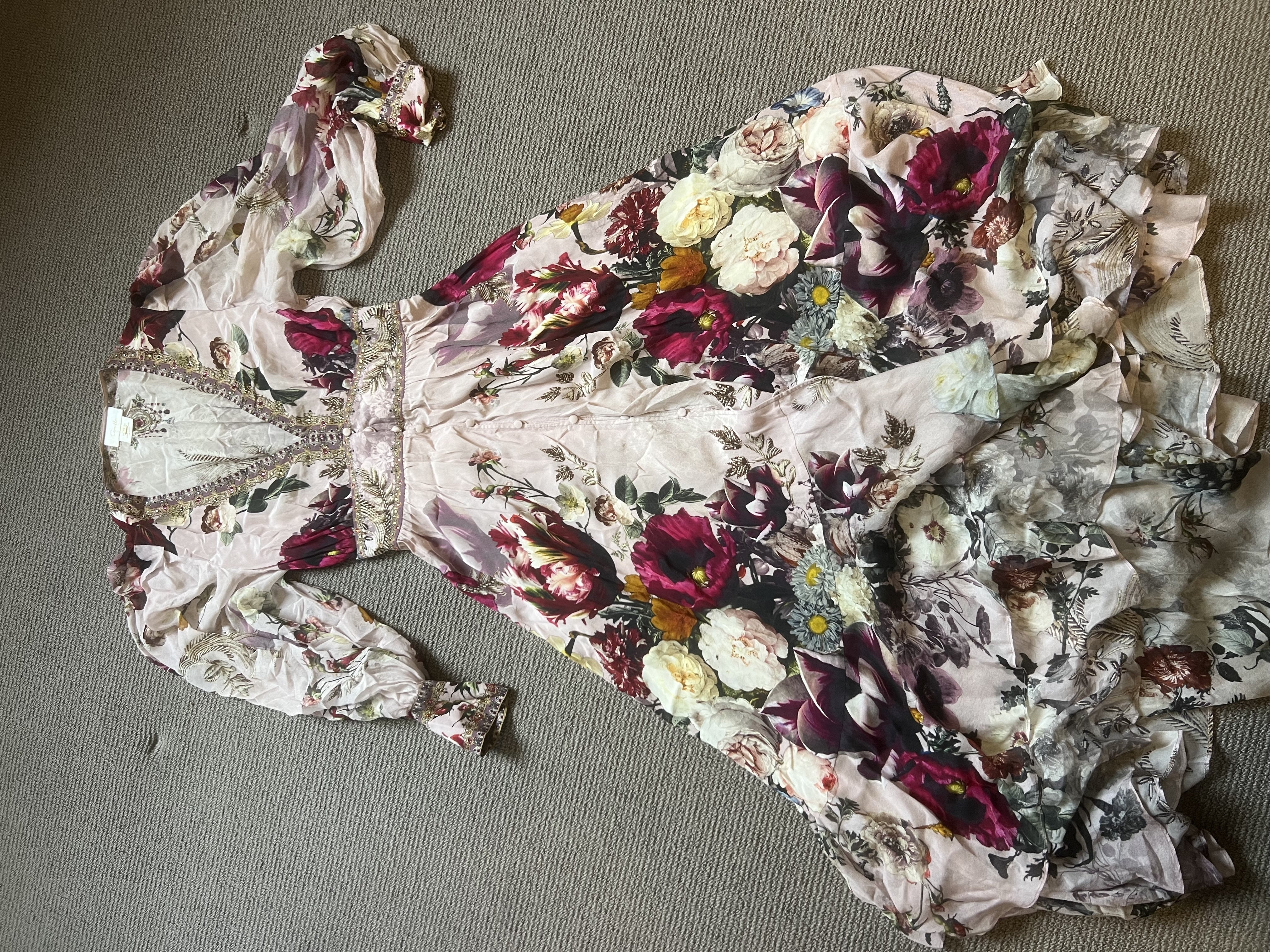 Camilla Pink Floral Dress XS