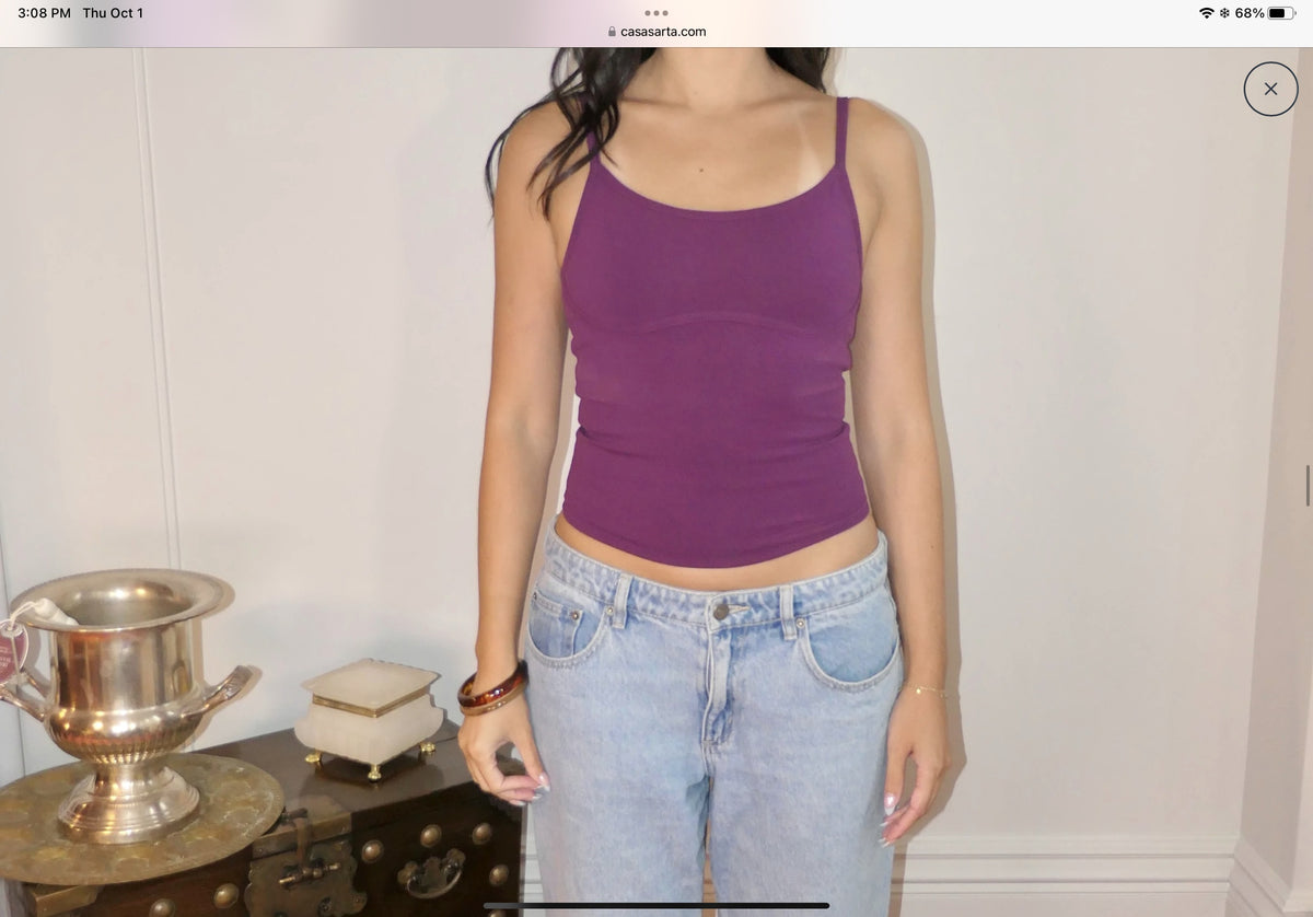 Casa Sarta Plum Tank XS