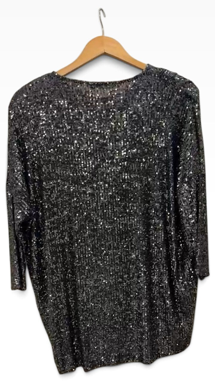 Feathers Silver Top M