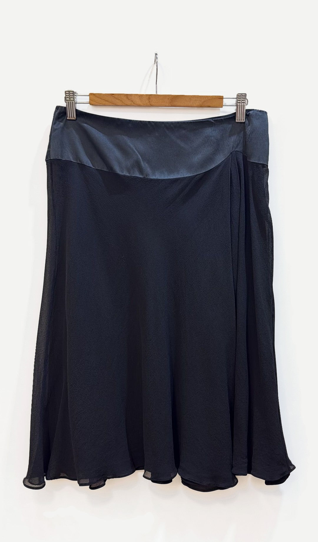 Collette Dinnigan Black Silk Skirt M
