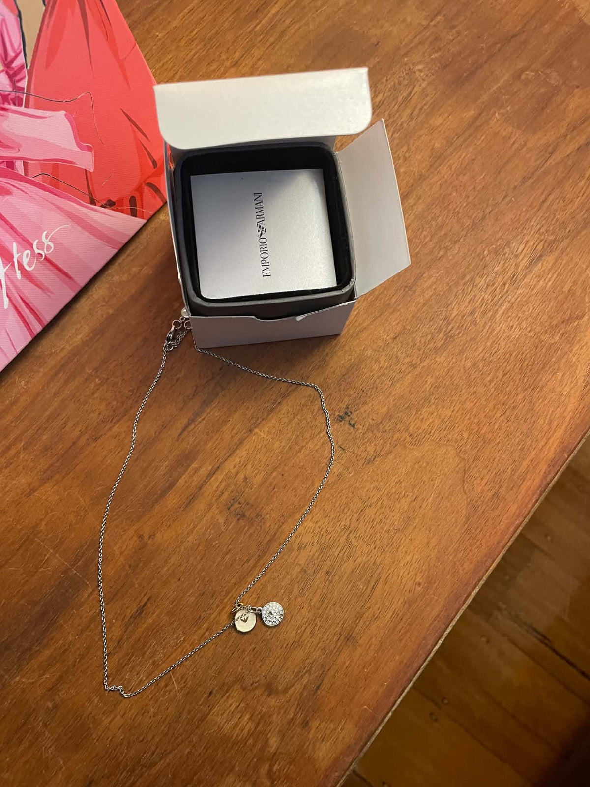 Emporio Armani Silver Double Charm Necklace
