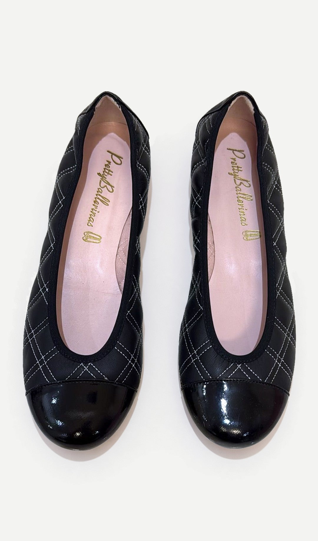 Pretty Ballerinas Black Ballet Flats 36