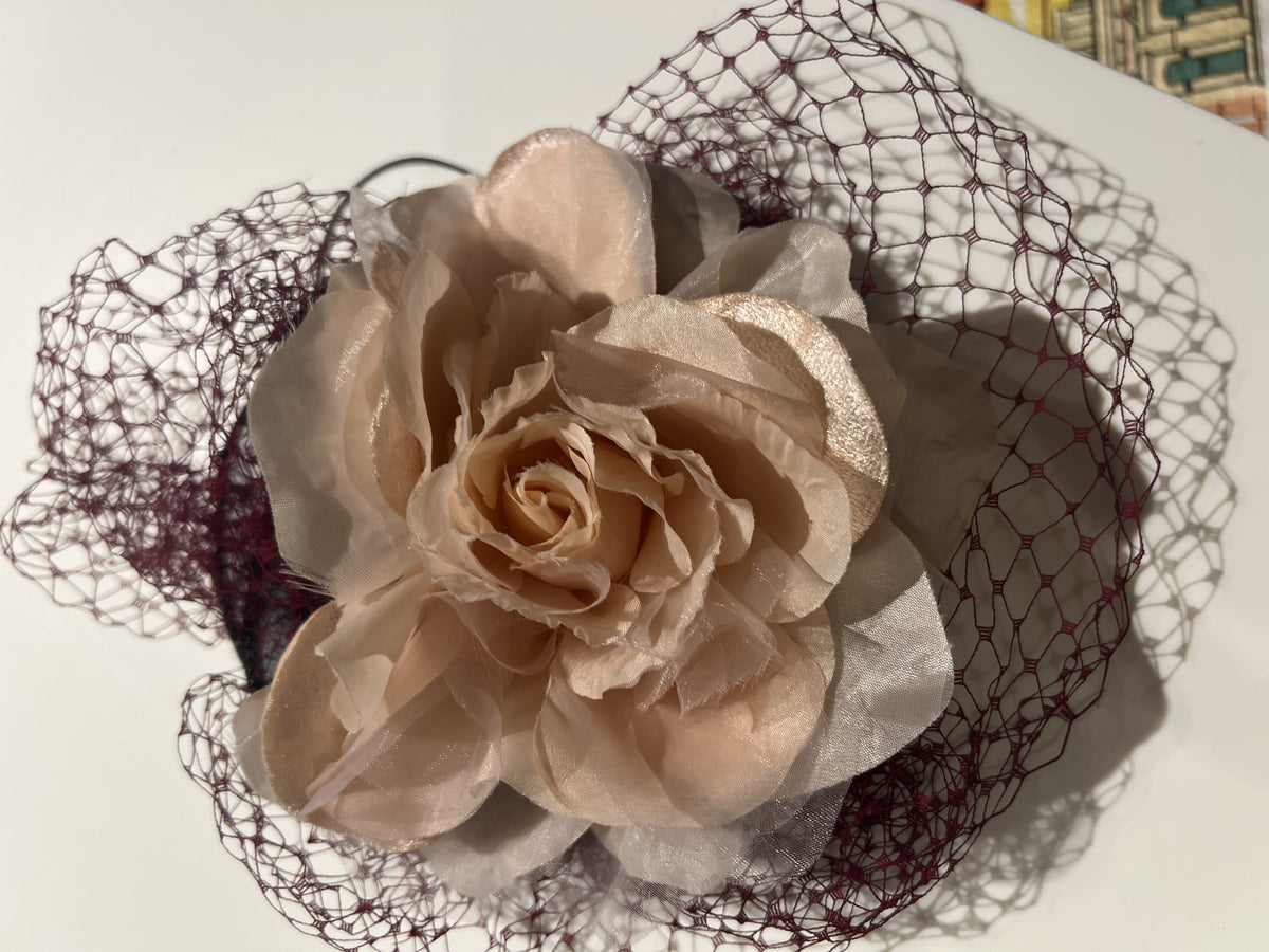 Hats Roc Burgundy Fascinator