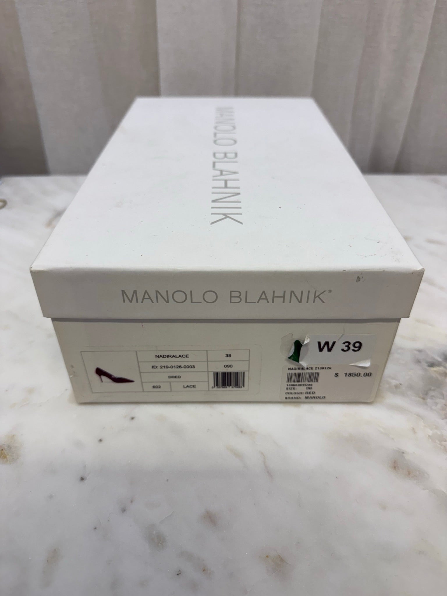 Manolo Blahnik Burgundy Lace Nadira Heels 38