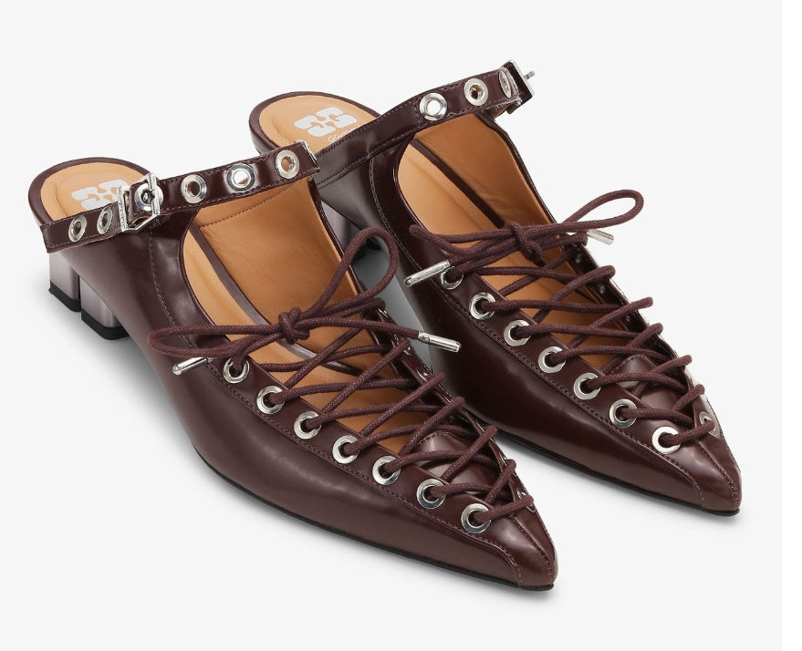 Ganni Brown Mule 38