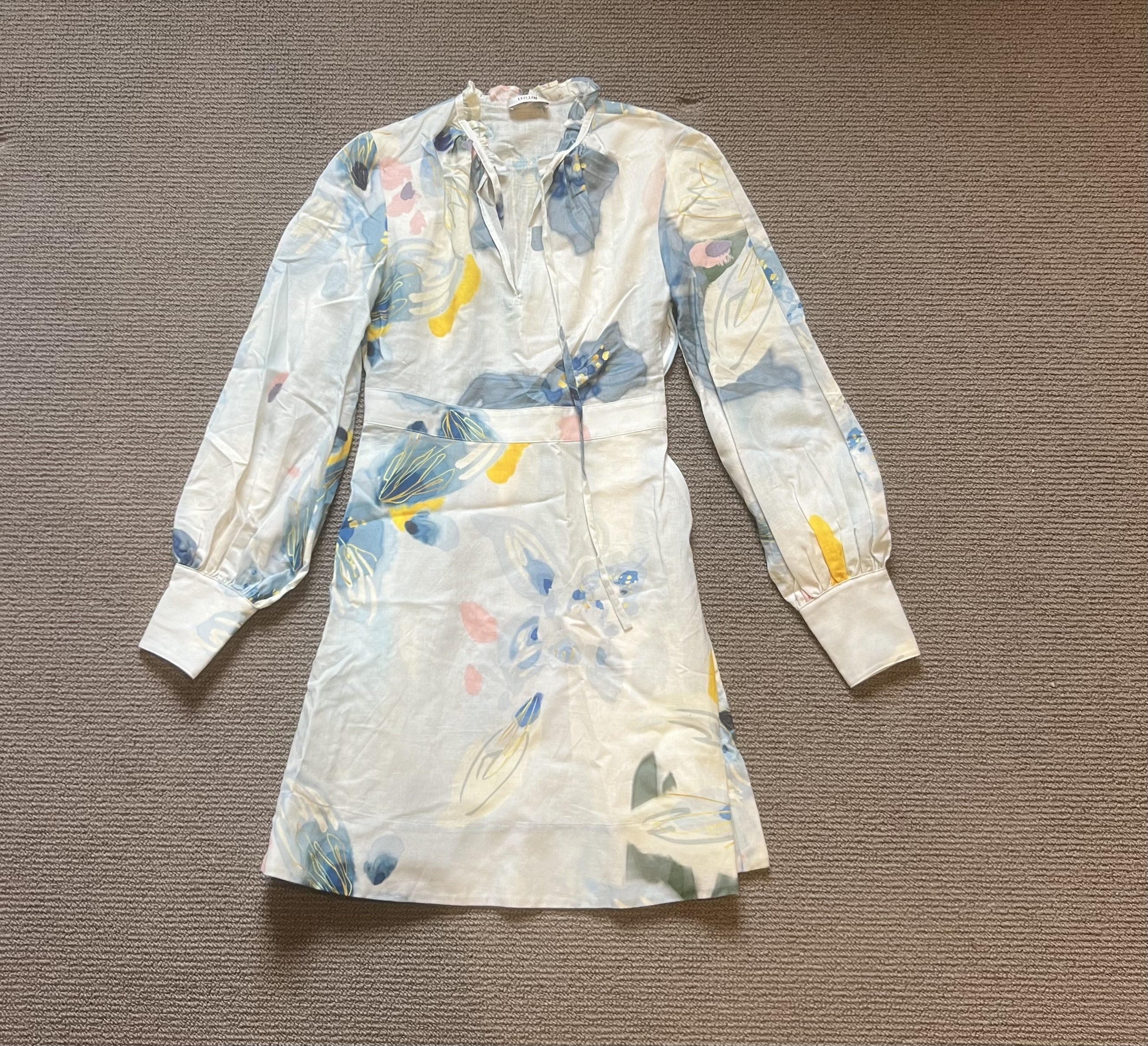 Leo Lin Blue Mini Dress 8