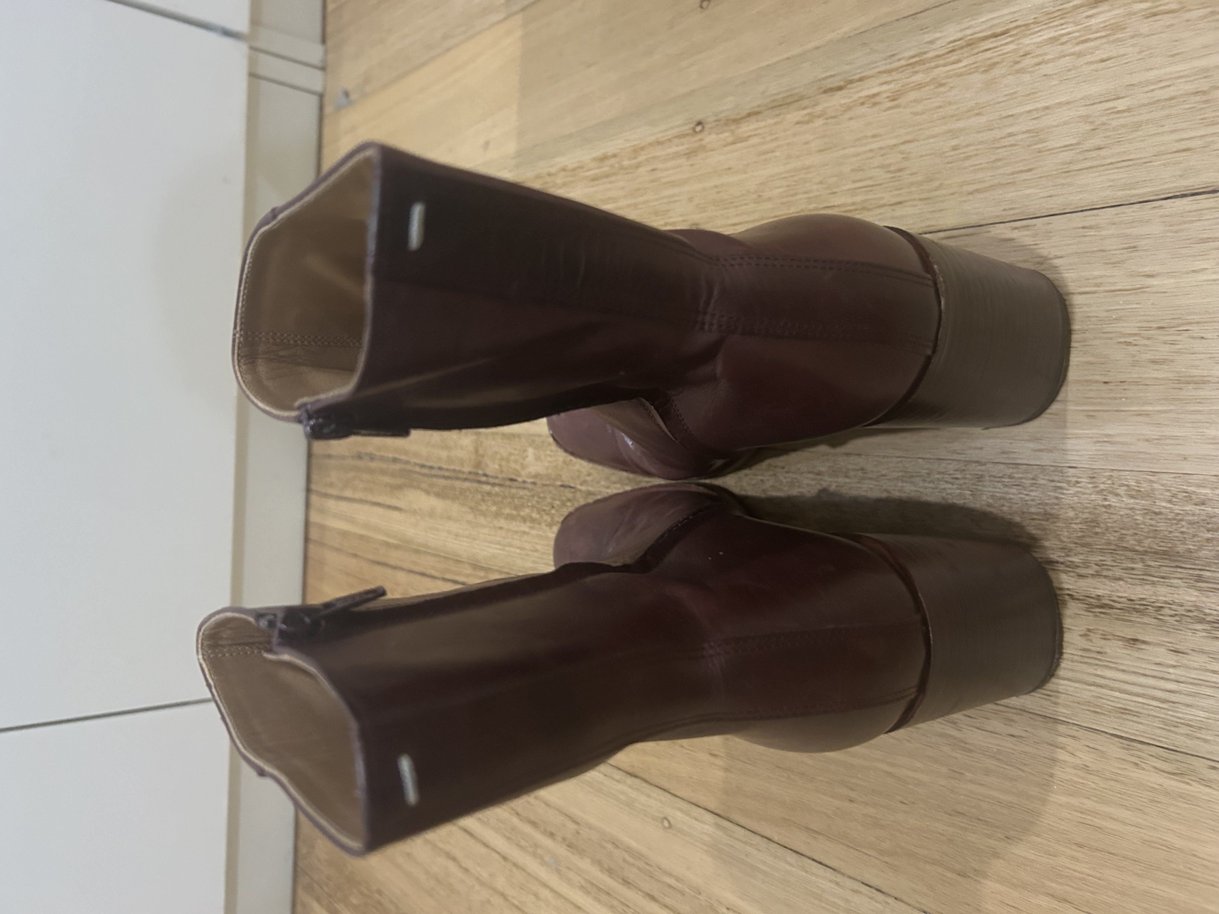 Maison Margiela Burgundy Boots 38