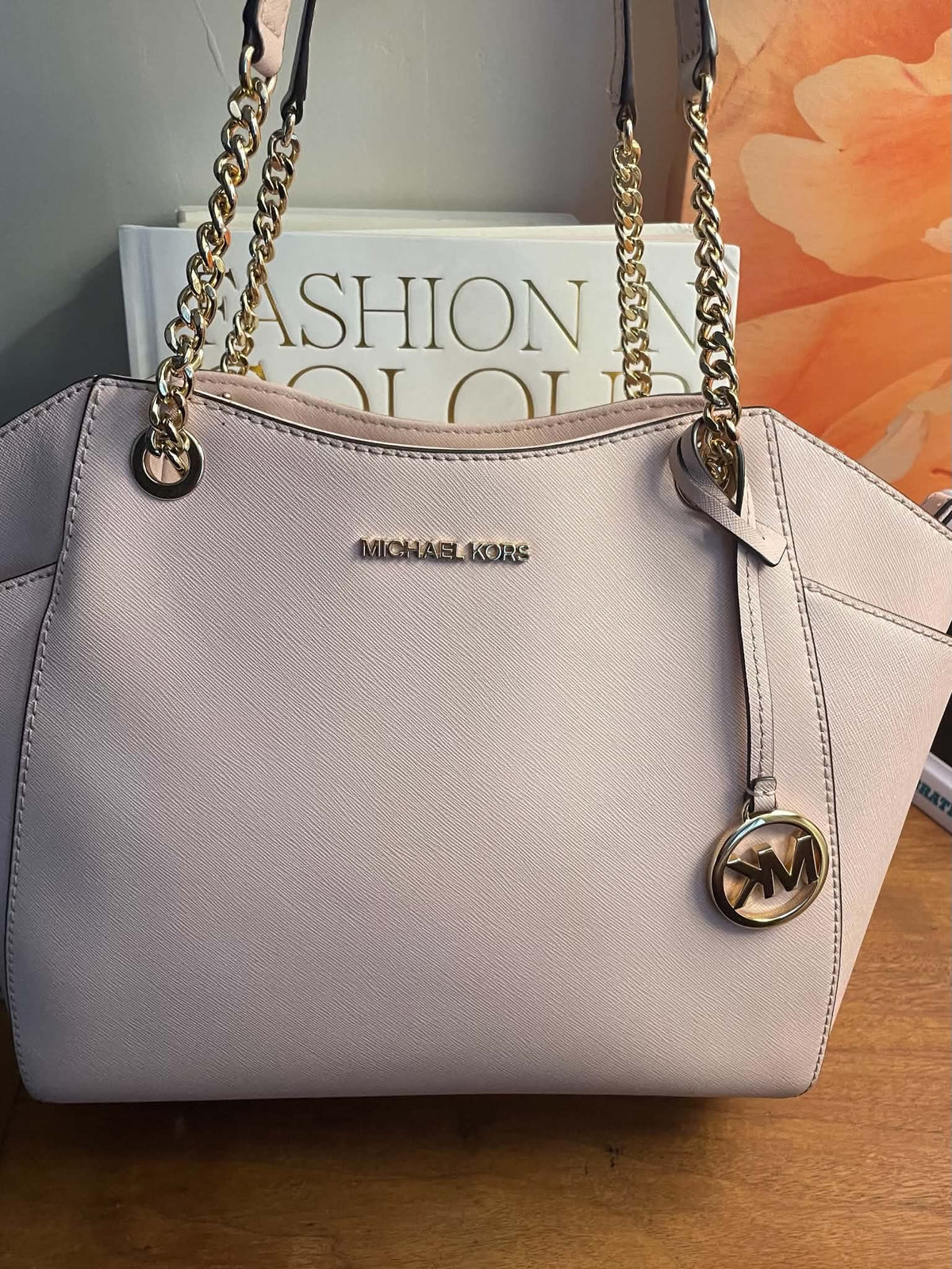 Michael Kors Pink Jet Set Tote Bag